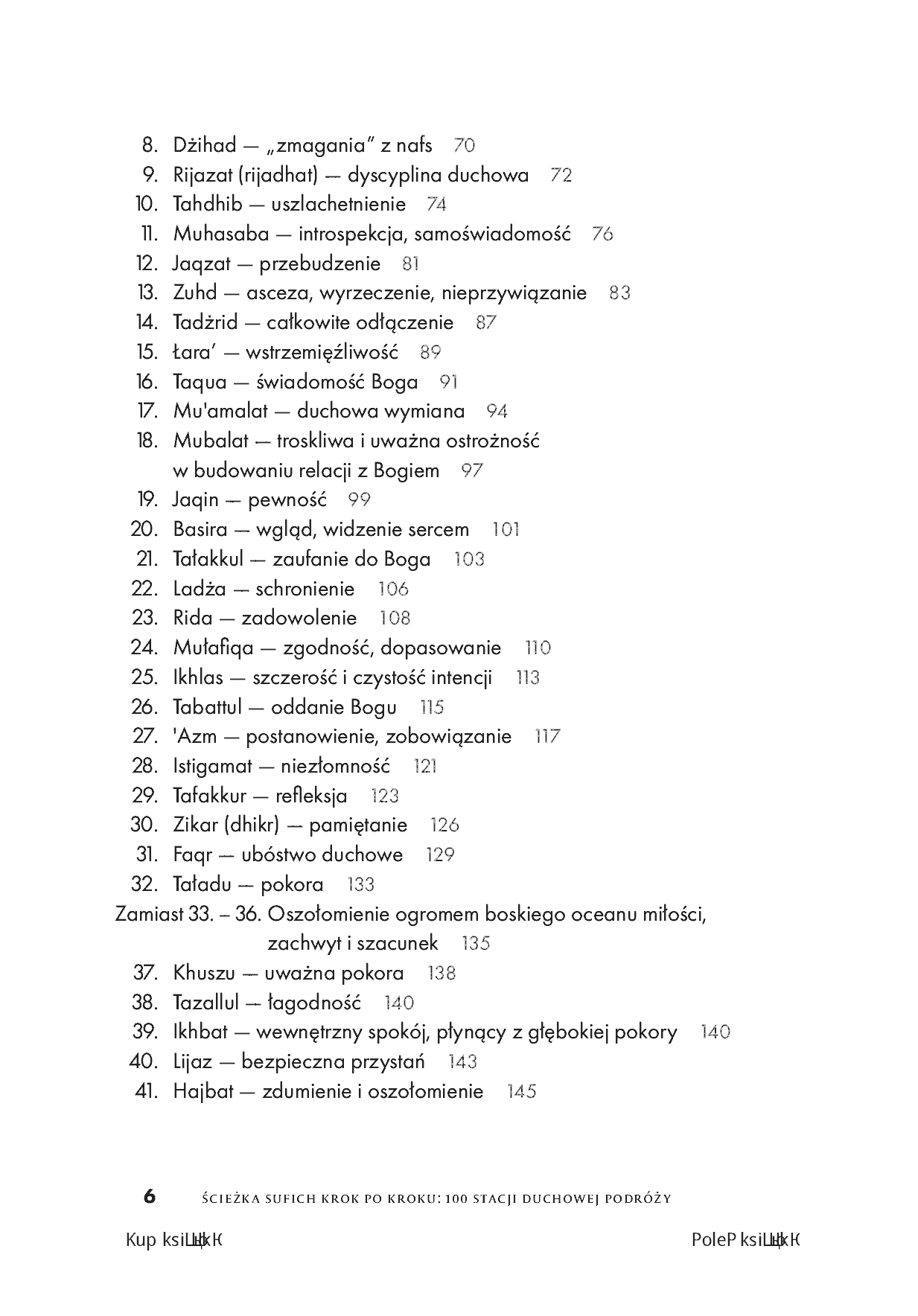 Fragment „Ścieżka sufich krok po kroku: 100 stacji duchowej podróży” — strona 4 z 22