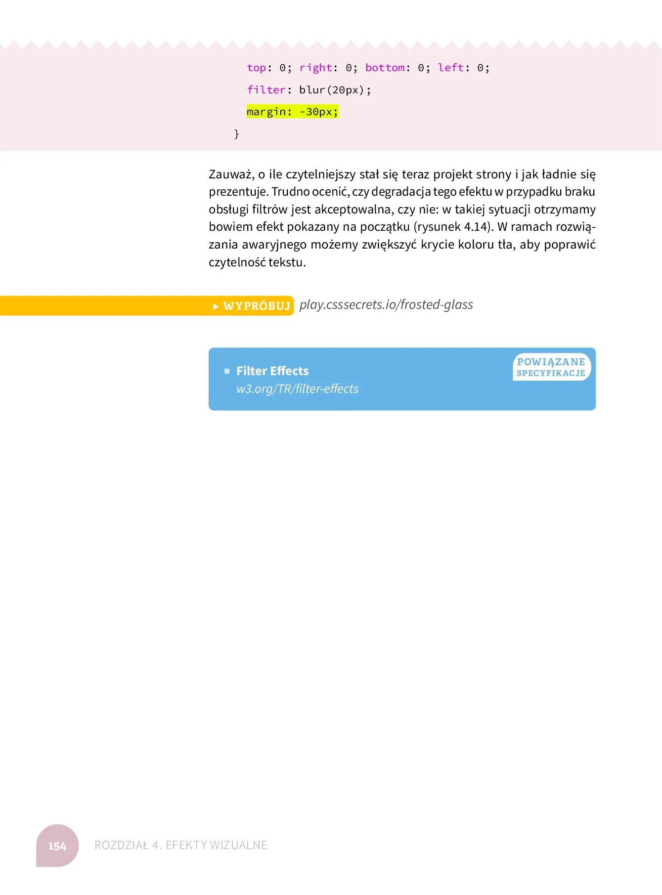 Fragment „CSS bez tajemnic. 47 sekretów kreatywnego projektanta” — strona 30 z 30