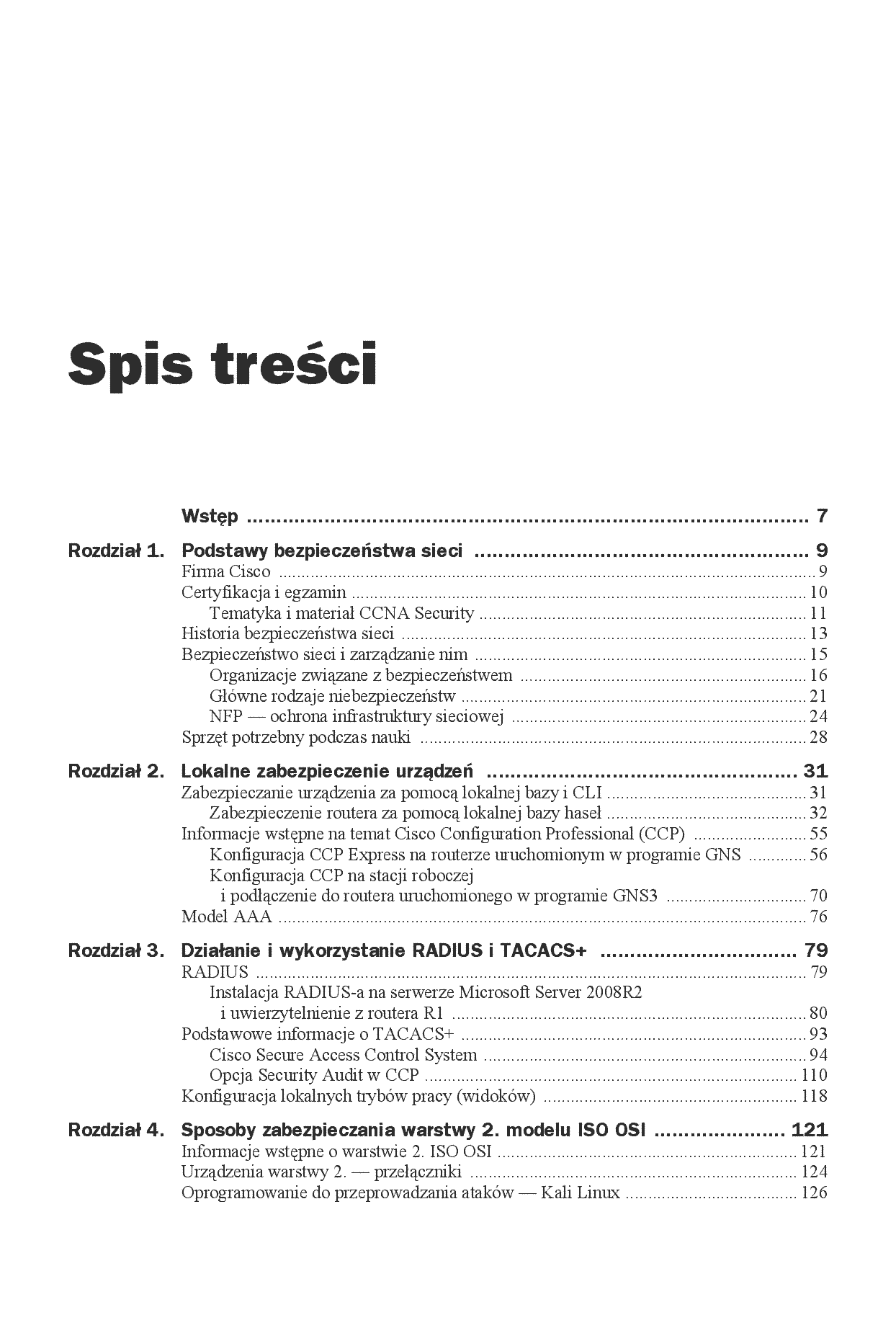 Fragment „Security CCNA 210-260. Zostań administratorem sieci komputerowych Cisco” — strona 3 z 28