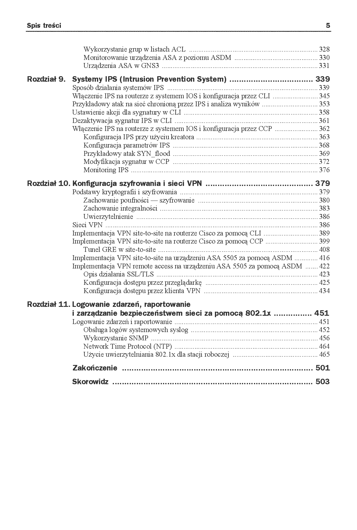 Fragment „Security CCNA 210-260. Zostań administratorem sieci komputerowych Cisco” — strona 5 z 28