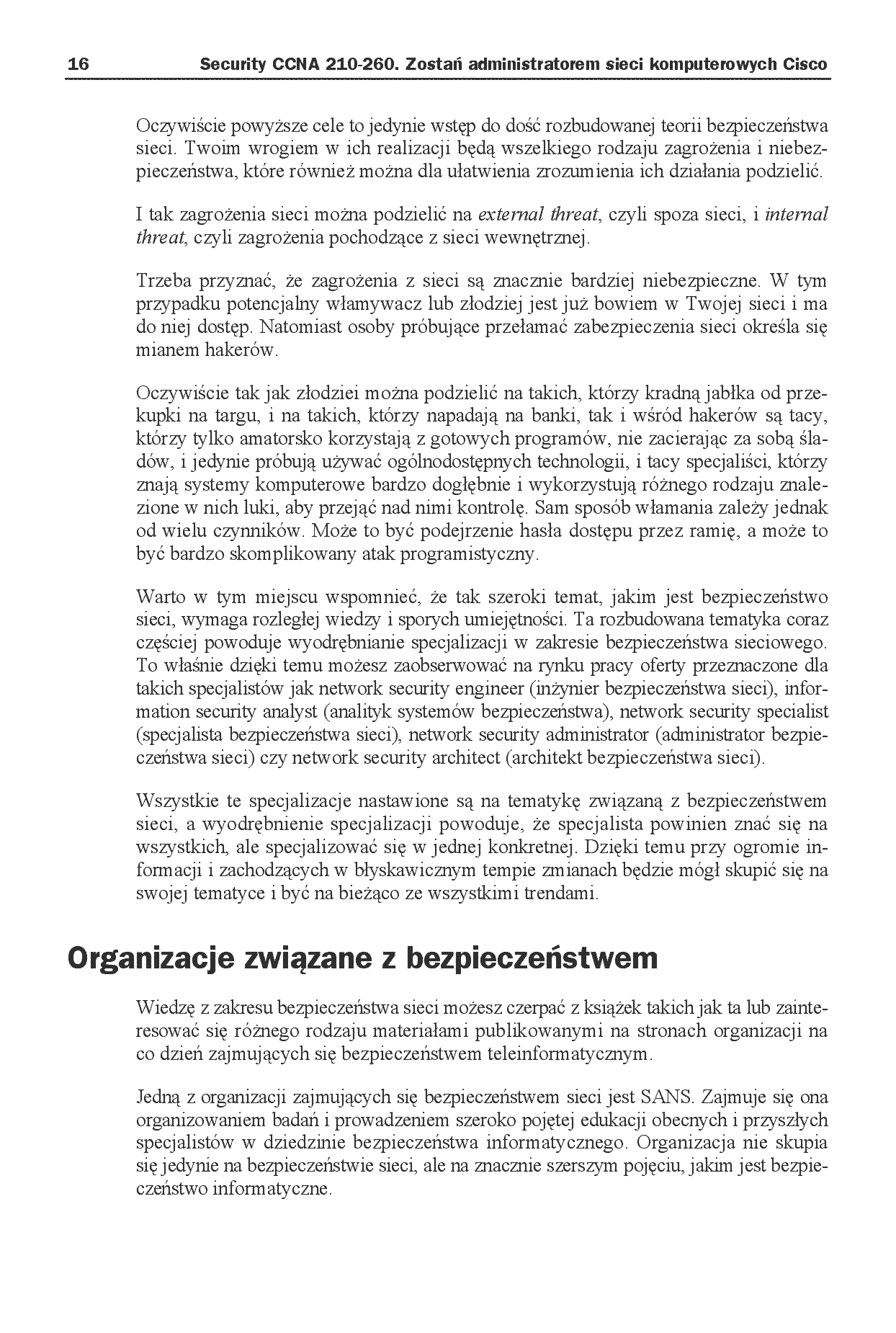 Fragment „Security CCNA 210-260. Zostań administratorem sieci komputerowych Cisco” — strona 14 z 28
