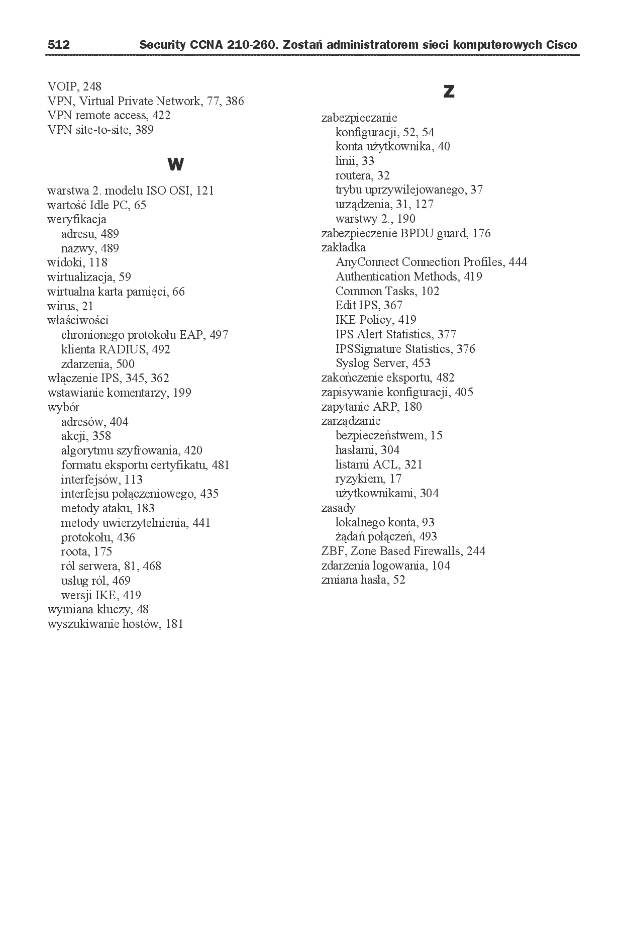 Fragment „Security CCNA 210-260. Zostań administratorem sieci komputerowych Cisco” — strona 26 z 28