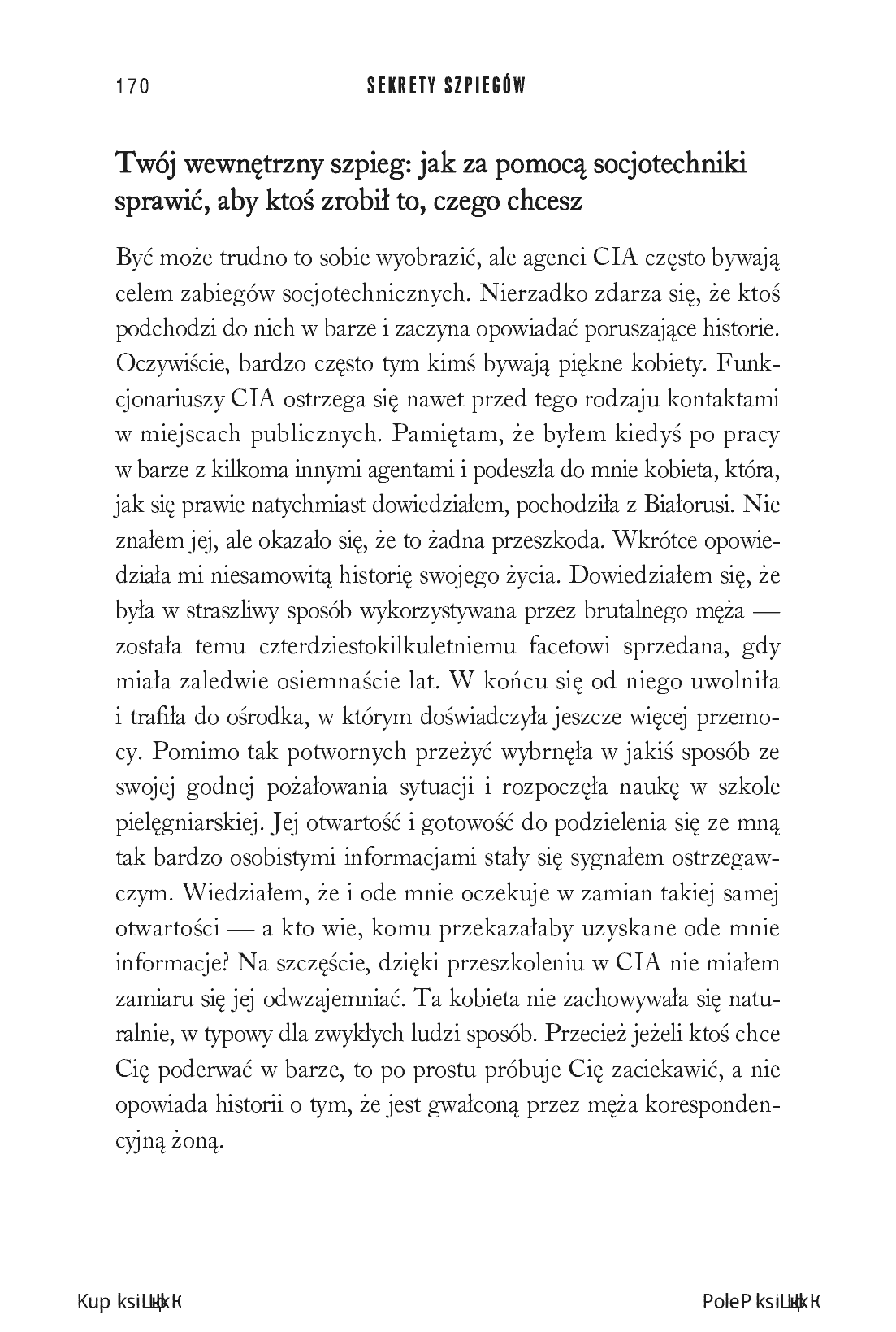 Fragment „Sekrety szpiegów. Techniki, które pomogą Ci zachować czujność i przetrwać w sytuacji zagrożenia” — strona 22 z 30