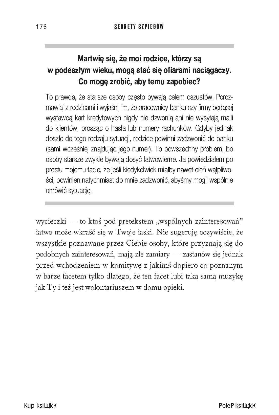 Fragment „Sekrety szpiegów. Techniki, które pomogą Ci zachować czujność i przetrwać w sytuacji zagrożenia” — strona 28 z 30