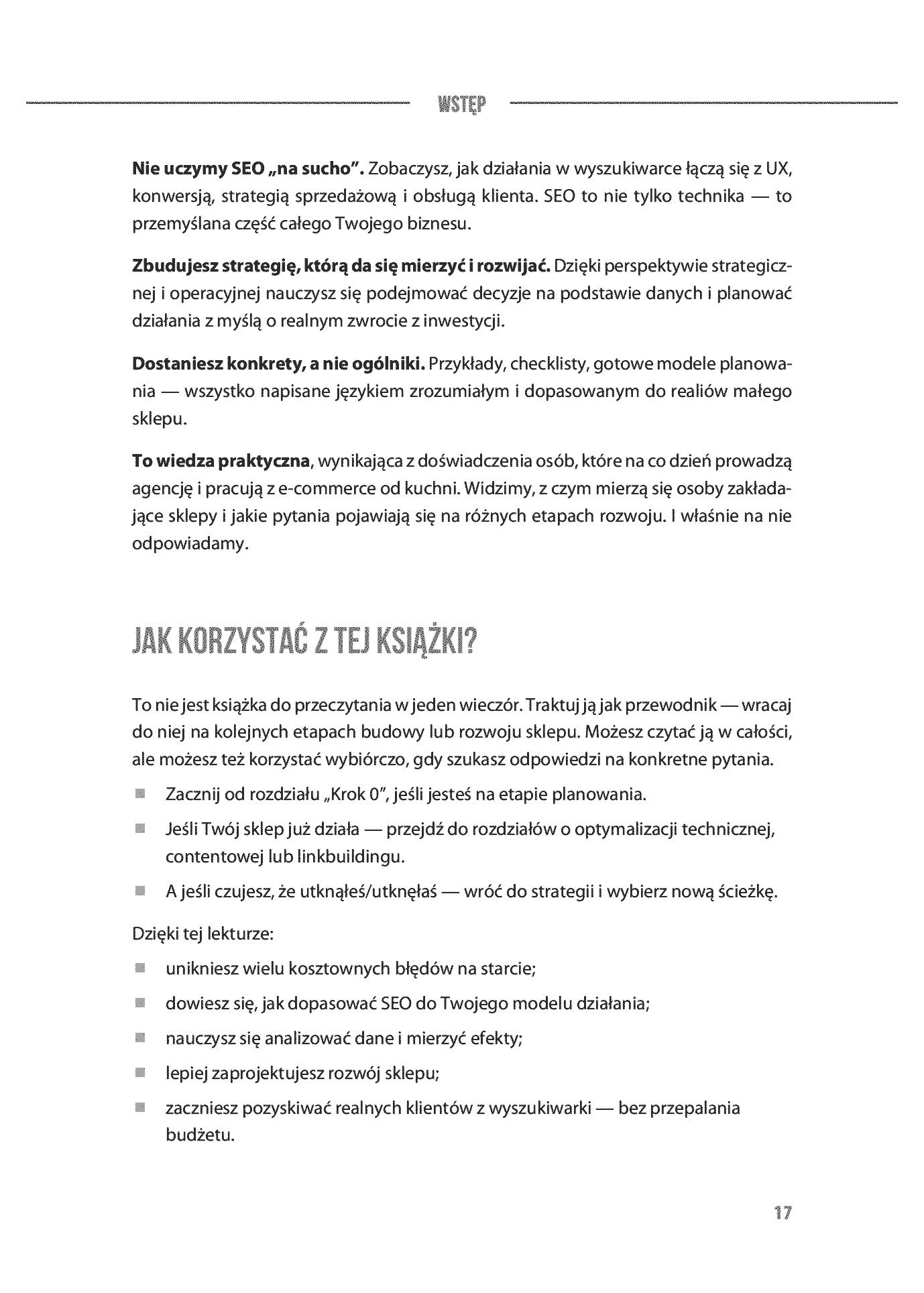 Fragment „SEO dla małych i startujących sklepów internetowych” — strona 17 z 30