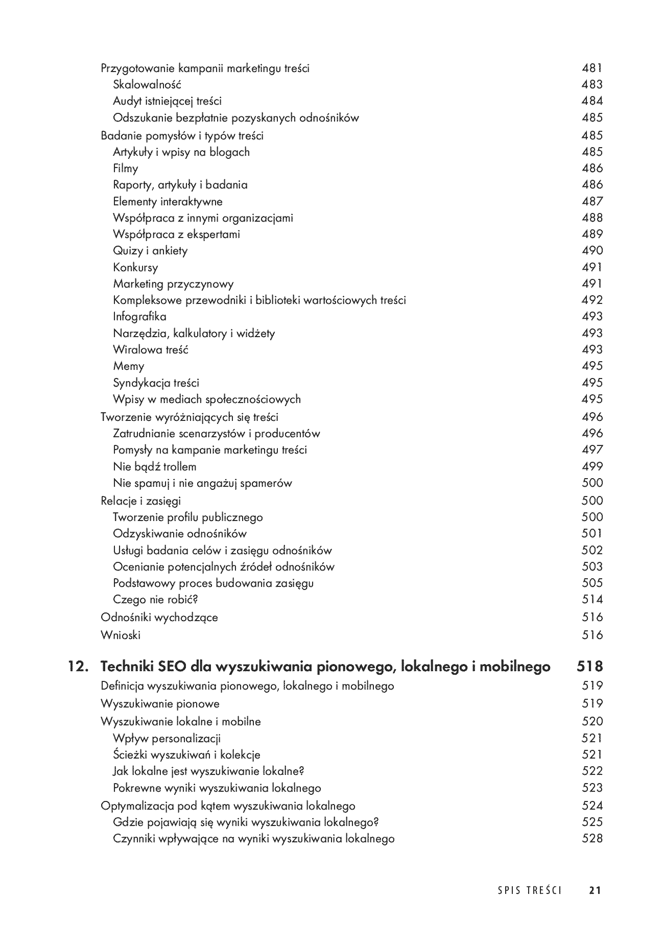 Fragment „SEO, czyli sztuka optymalizacji witryn dla wyszukiwarek. Wydanie IV” — strona 11 z 30