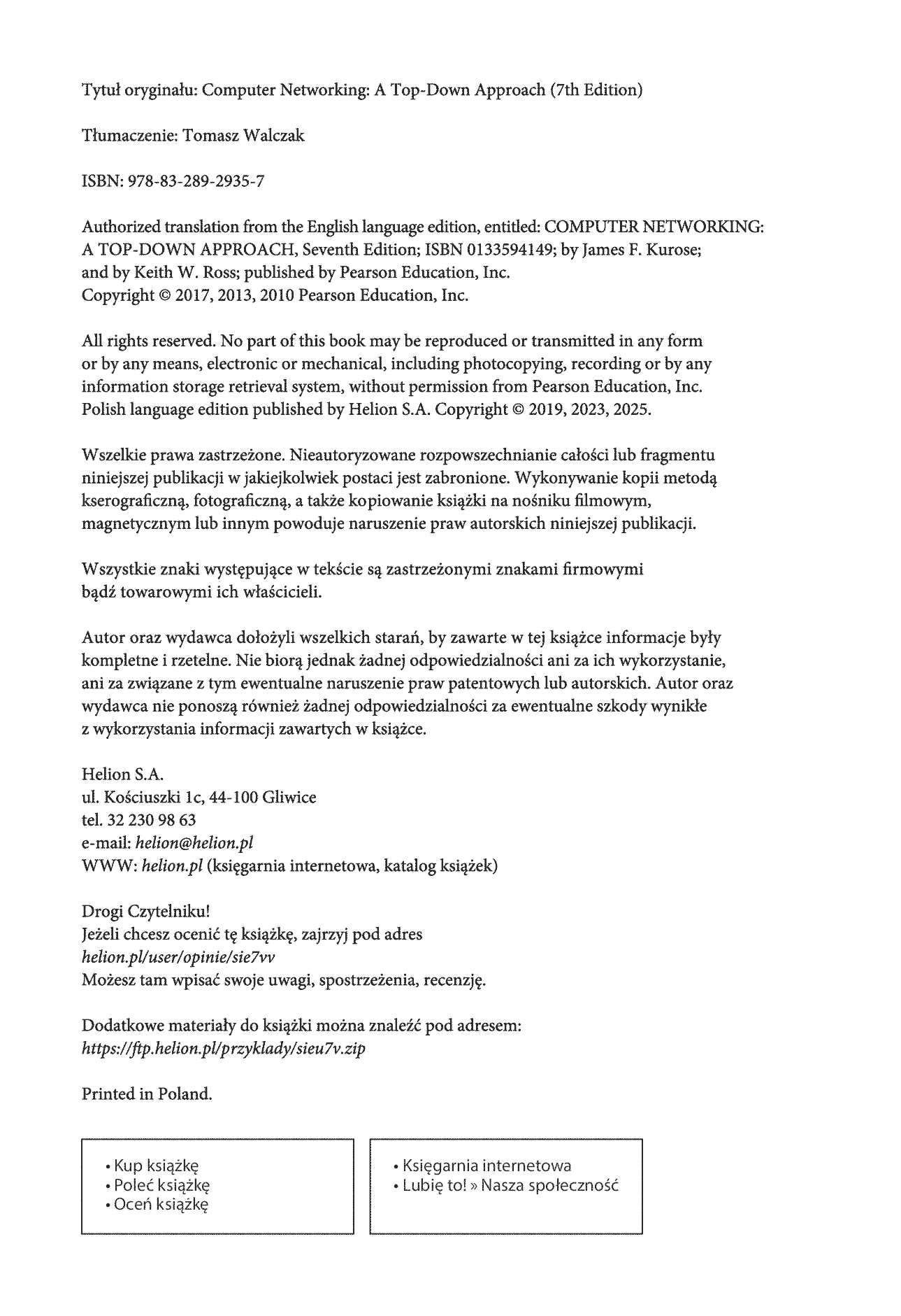 Fragment „Sieci komputerowe. Ujęcie całościowe. Wydanie VII” — strona 2 z 30