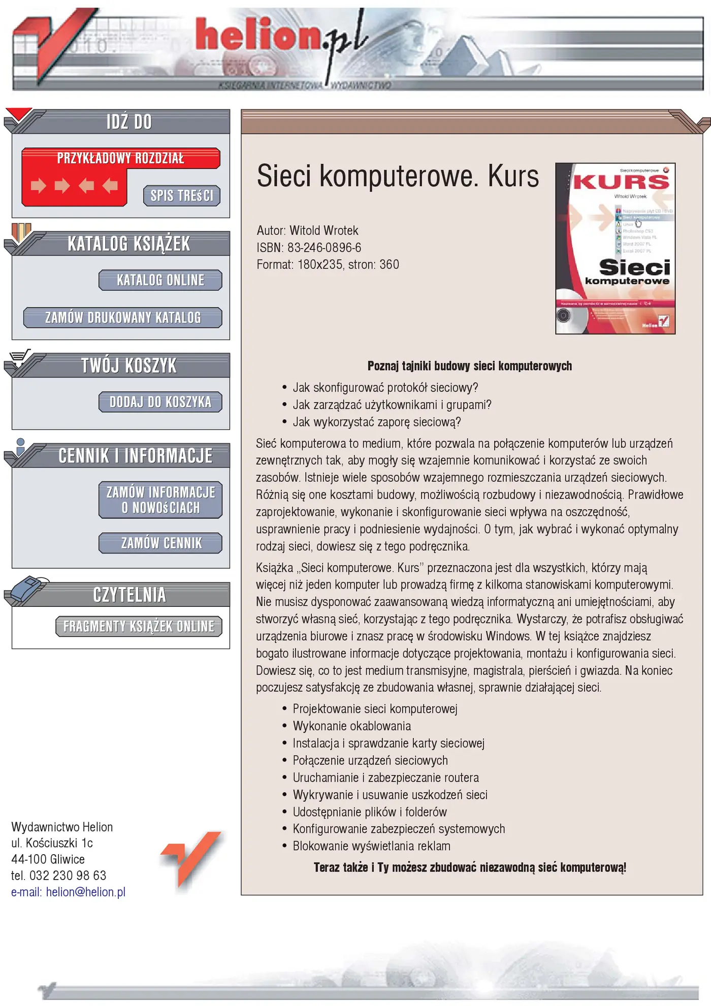 Fragment „Sieci komputerowe. Kurs” — strona 1 z 24
