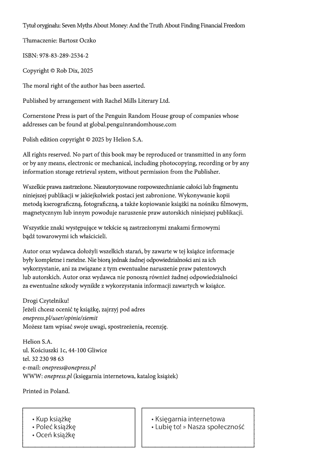 Fragment „Siedem mitów na temat pieniędzy. Jak naprawdę buduje się niezależność finansową” — strona 2 z 22
