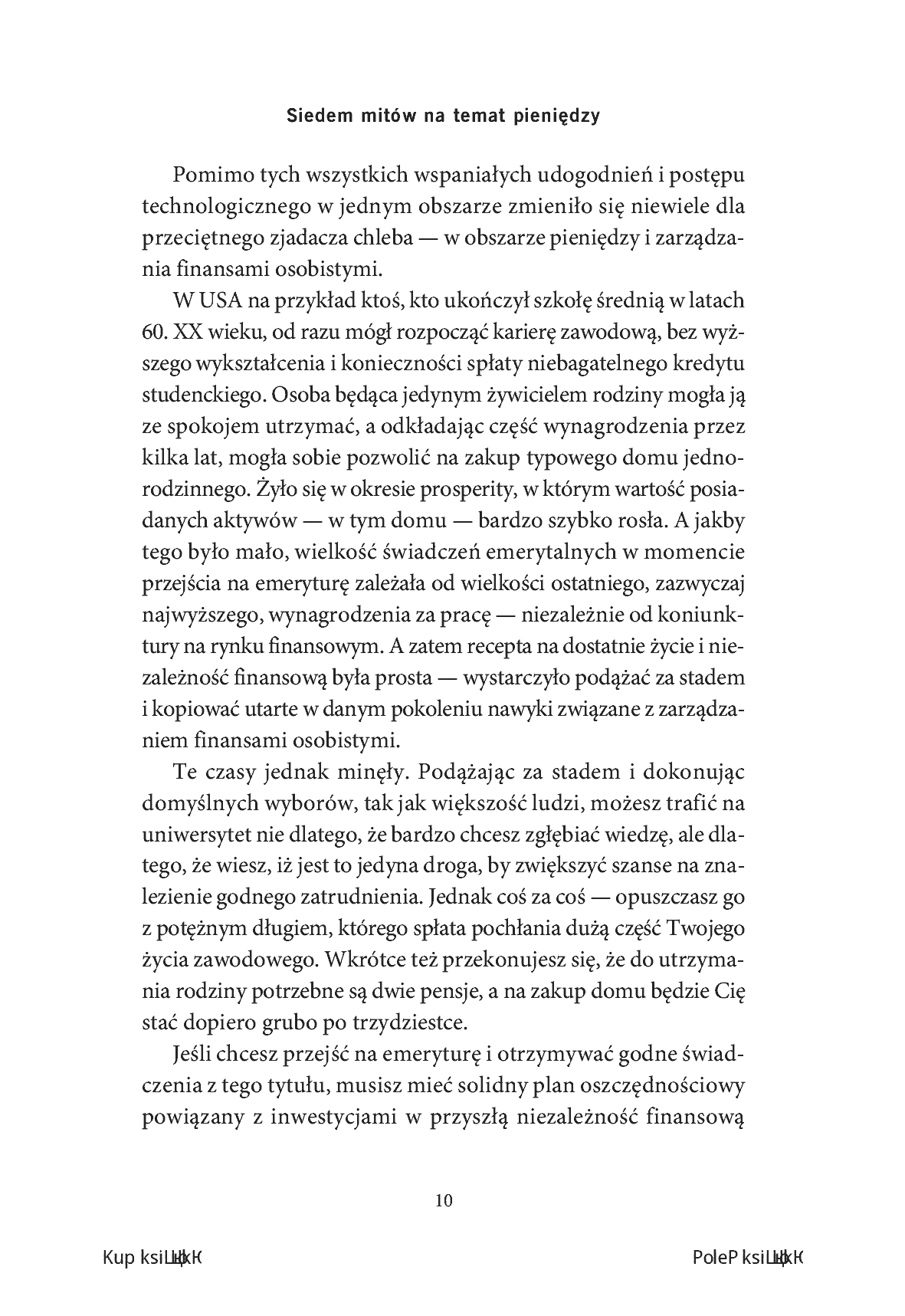 Fragment „Siedem mitów na temat pieniędzy. Jak naprawdę buduje się niezależność finansową” — strona 8 z 22