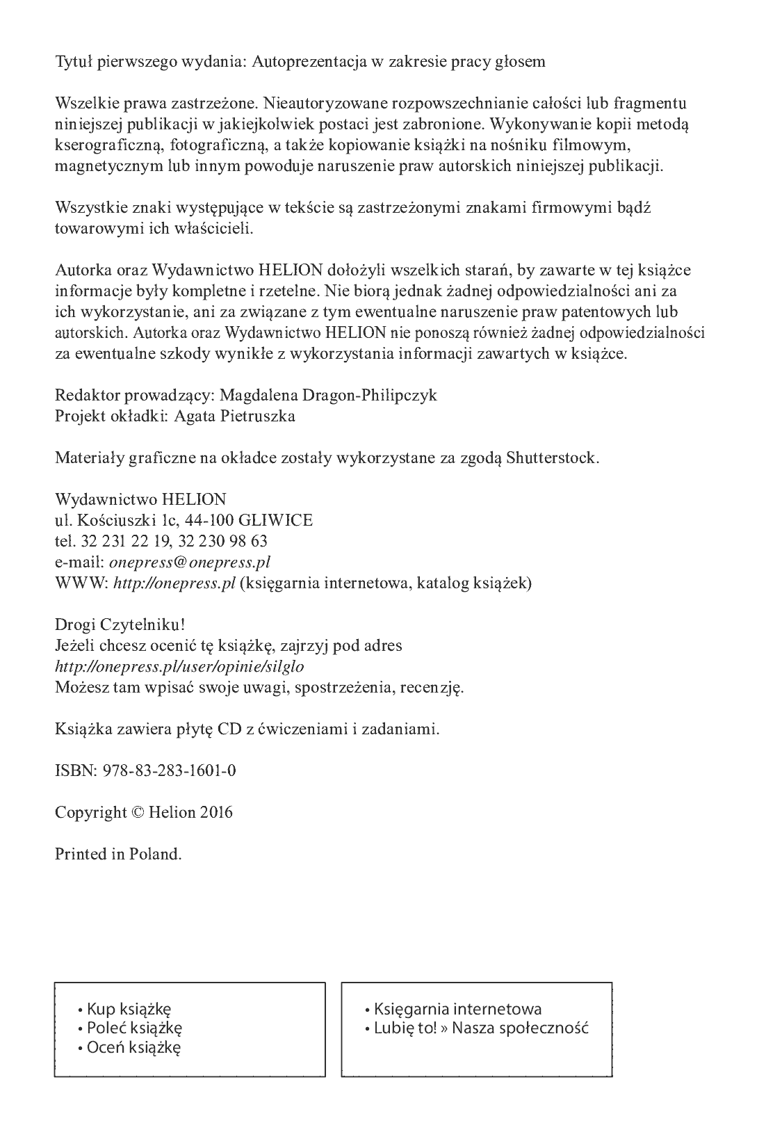 Fragment „Siła głosu. Jak mówić, by ludzie chcieli słuchać” — strona 2 z 22