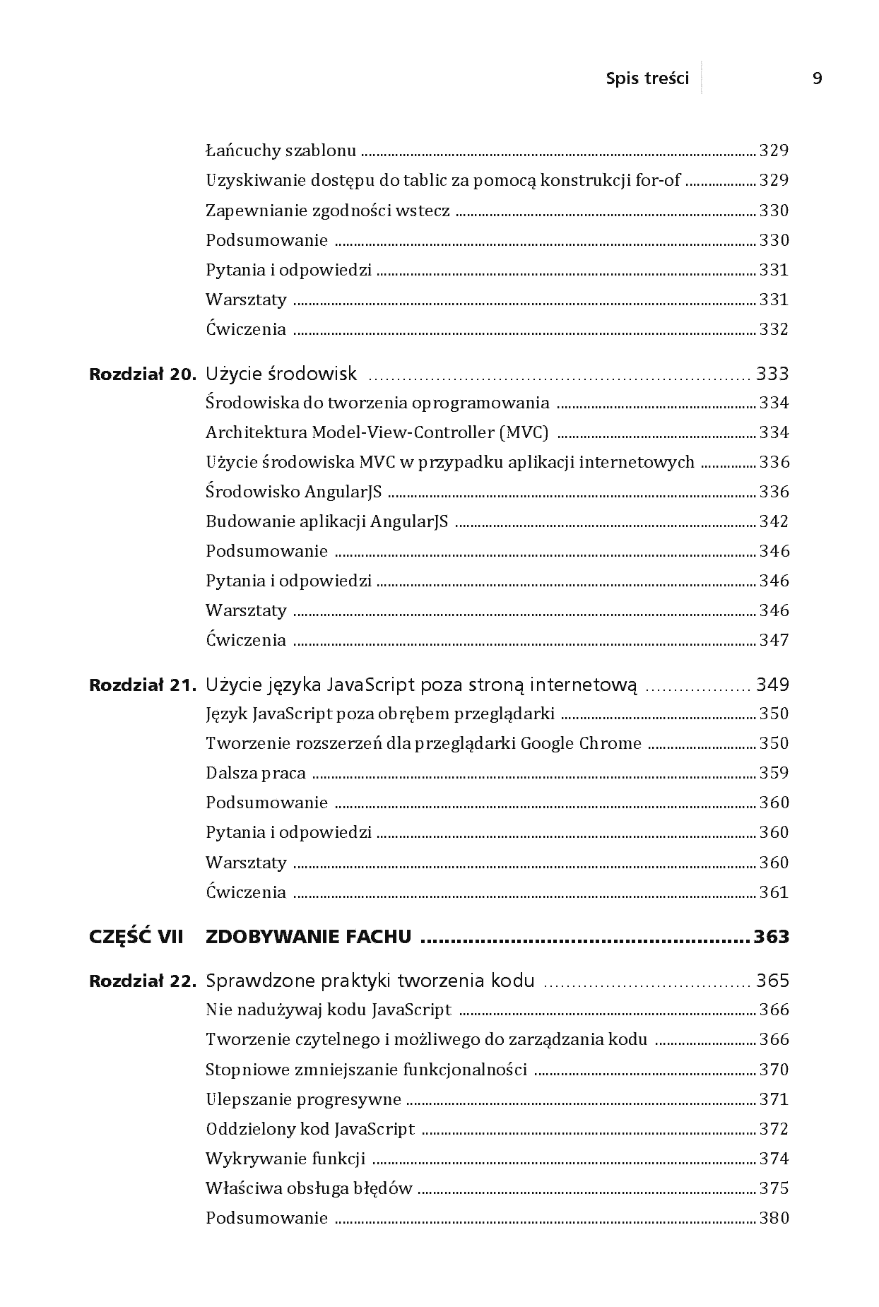 Fragment „Szybki kurs JavaScript. Wprowadzenie do języka w 24 godziny. Wydanie VI” — strona 9 z 30