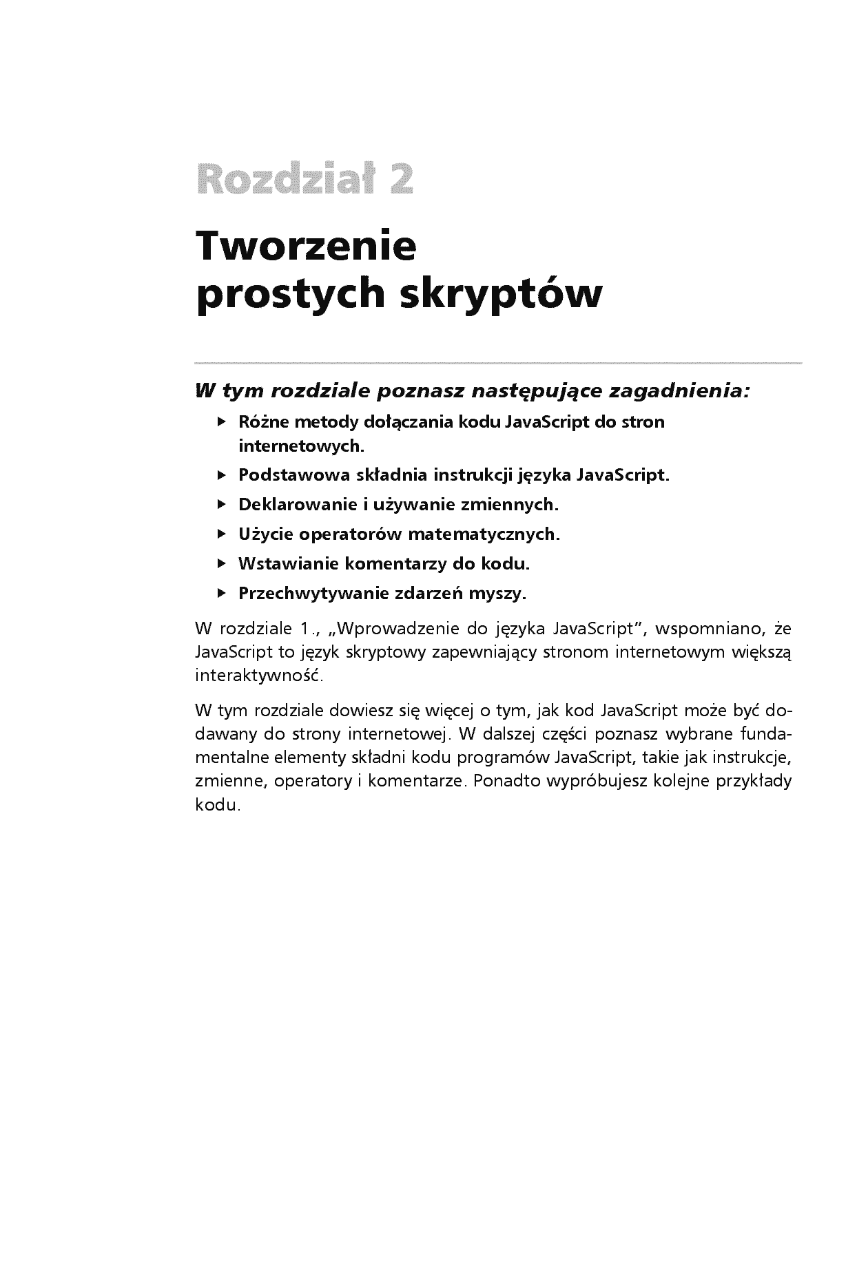 Fragment „Szybki kurs JavaScript. Wprowadzenie do języka w 24 godziny. Wydanie VI” — strona 11 z 30