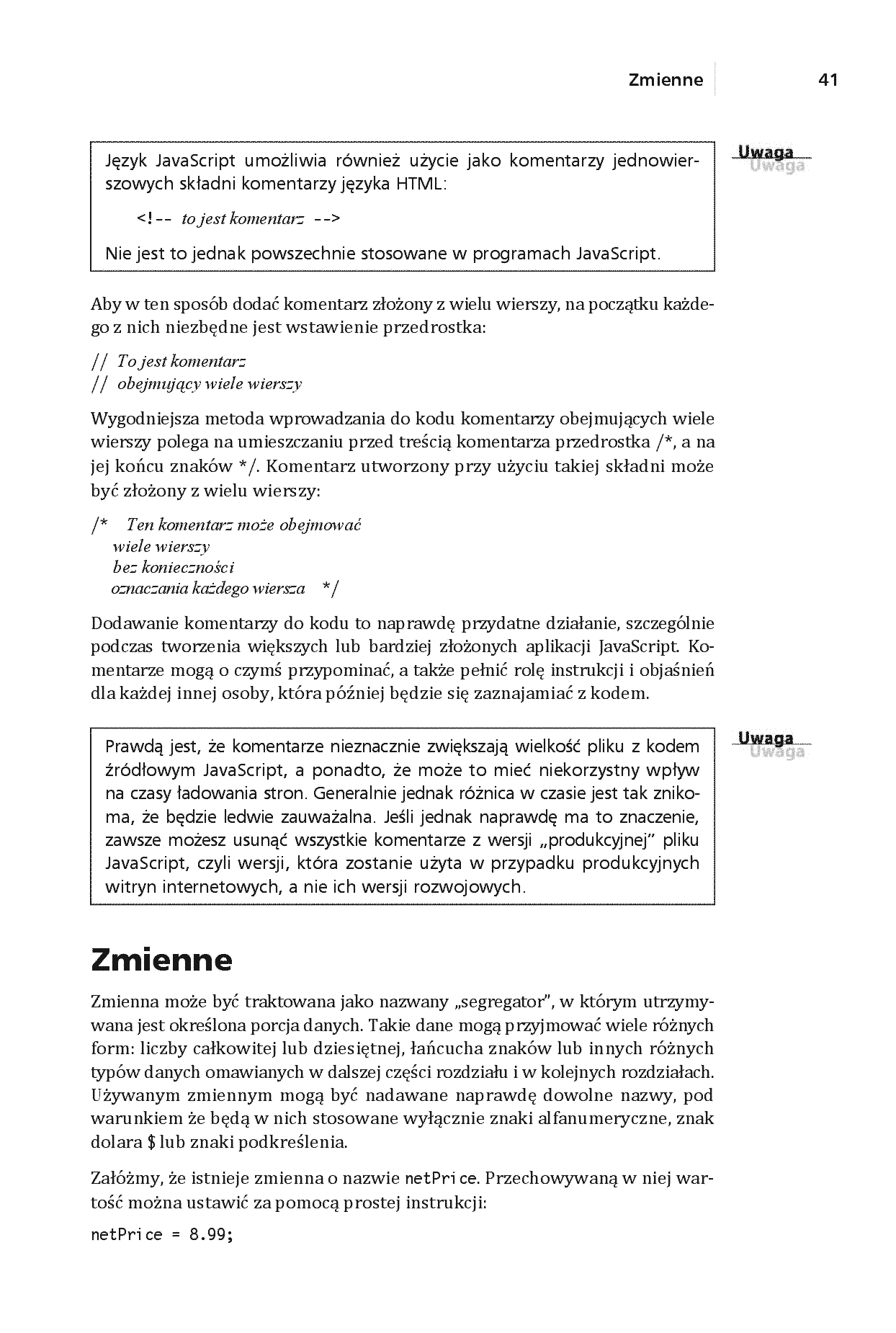 Fragment „Szybki kurs JavaScript. Wprowadzenie do języka w 24 godziny. Wydanie VI” — strona 15 z 30