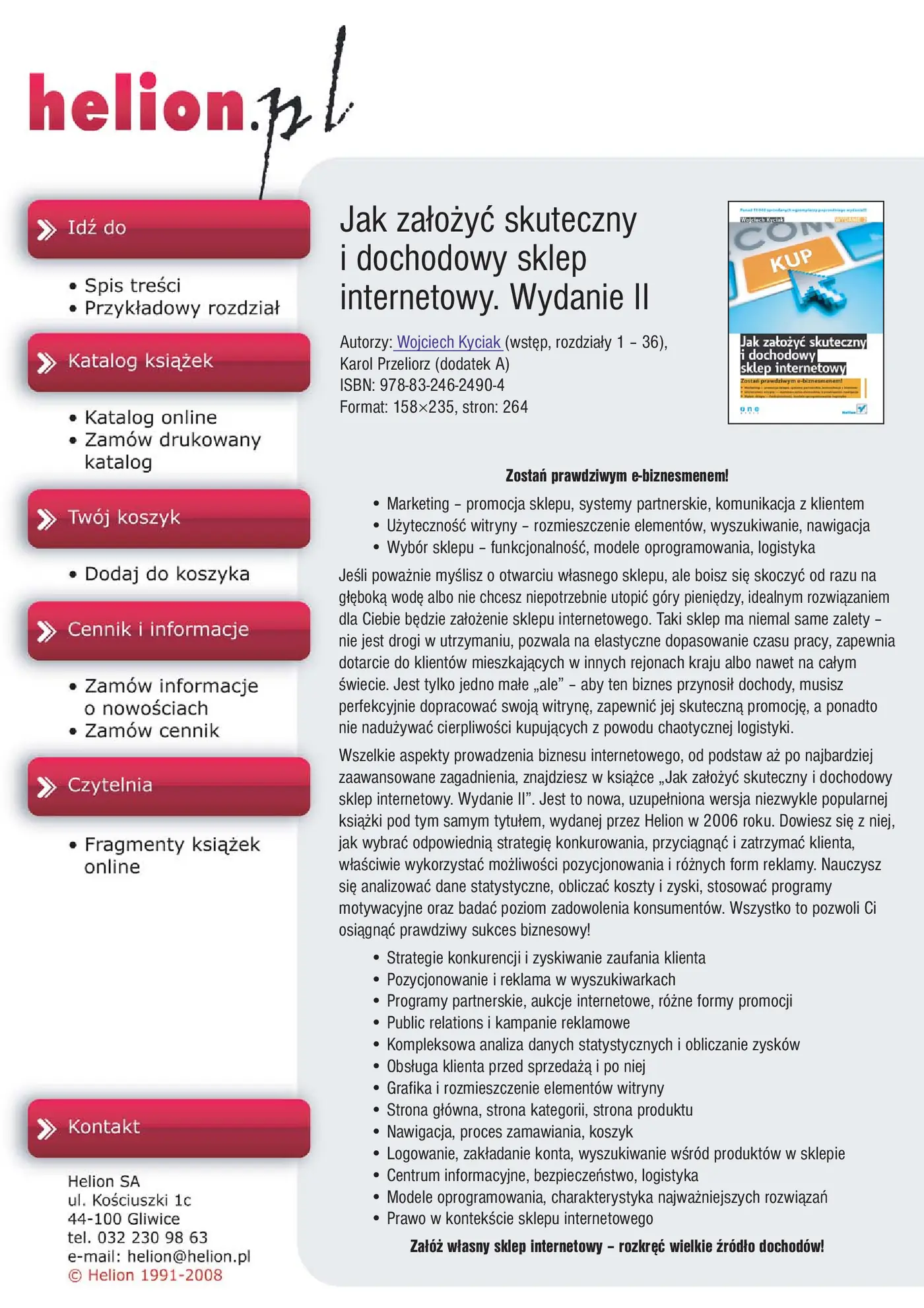 Fragment „Jak założyć skuteczny i dochodowy sklep internetowy. Wydanie II” — strona 1 z 13