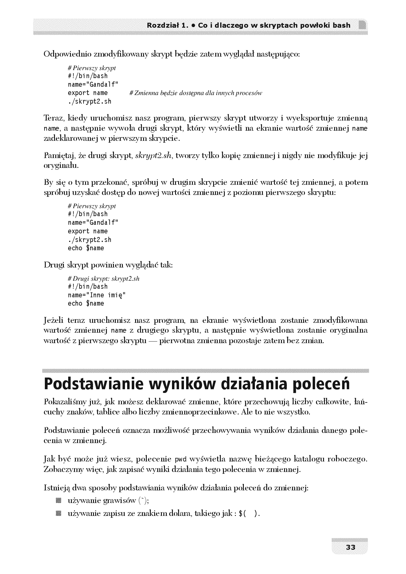 Fragment „Skrypty powłoki systemu Linux. Zagadnienia zaawansowane. Wydanie II” — strona 27 z 30