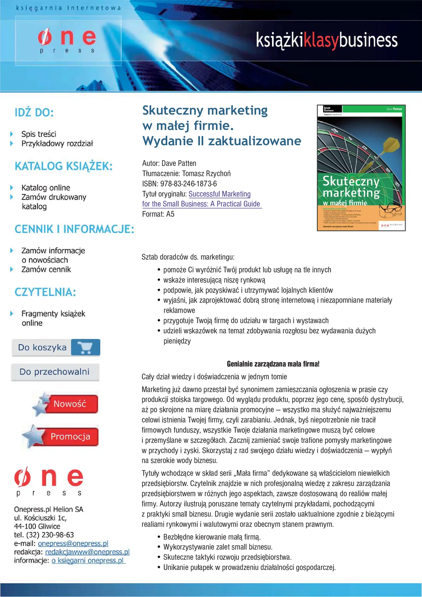 Fragment „Skuteczny marketing w małej firmie. Wydanie II zaktualizowane” — strona 1 z 25