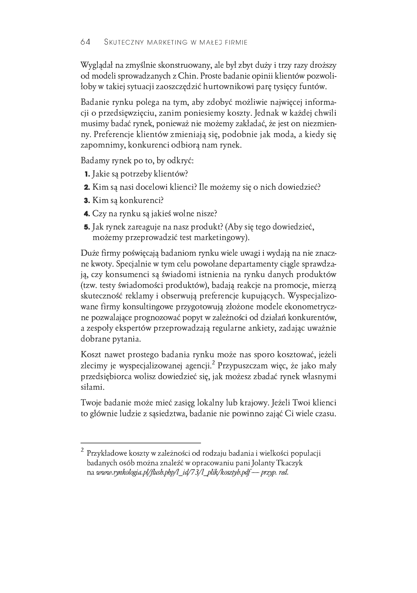 Fragment „Skuteczny marketing w małej firmie. Wydanie II zaktualizowane” — strona 8 z 25
