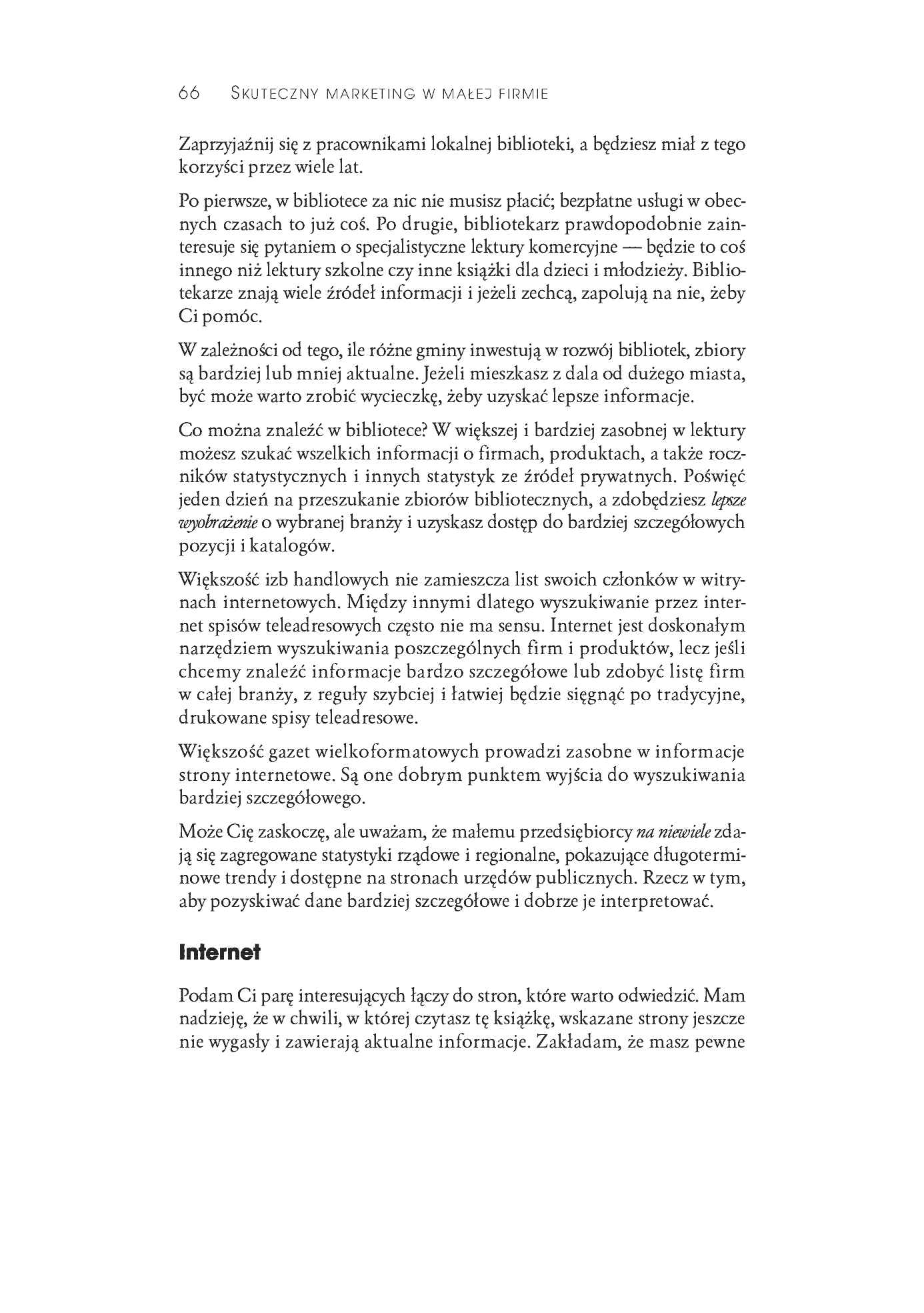 Fragment „Skuteczny marketing w małej firmie. Wydanie II zaktualizowane” — strona 10 z 25