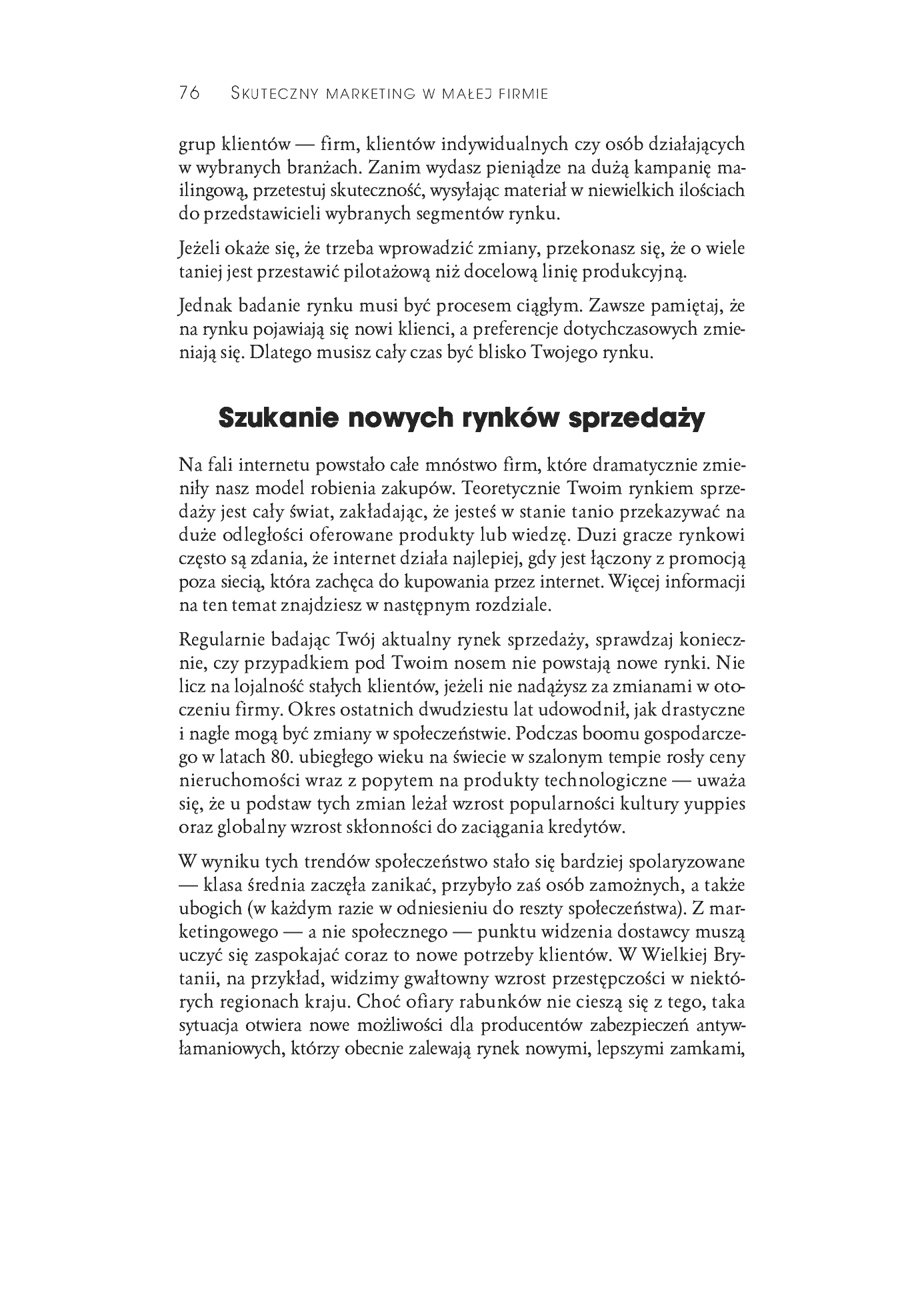Fragment „Skuteczny marketing w małej firmie. Wydanie II zaktualizowane” — strona 20 z 25