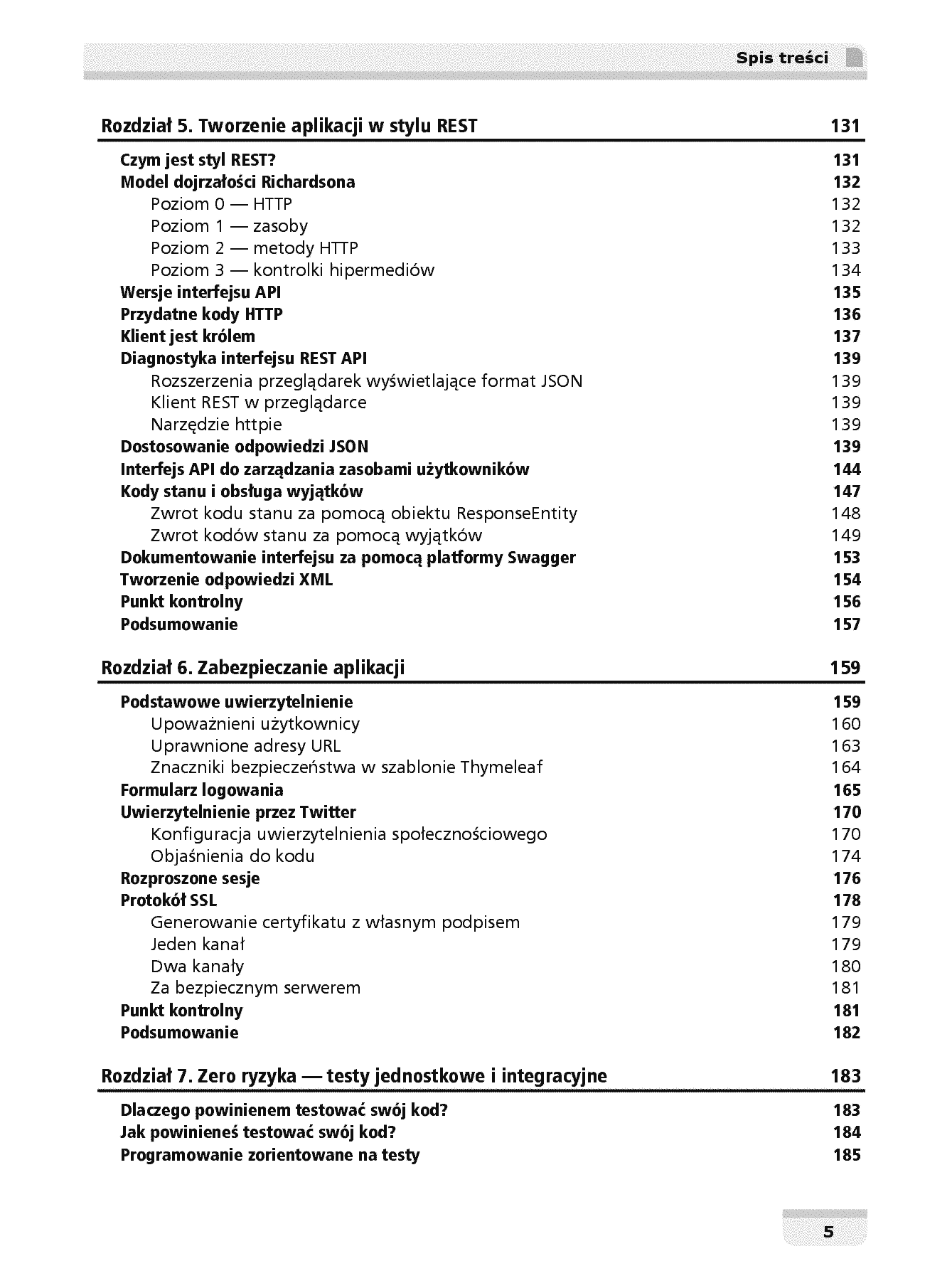 Fragment „Spring MVC 4. Projektowanie zaawansowanych aplikacji WWW” — strona 5 z 30