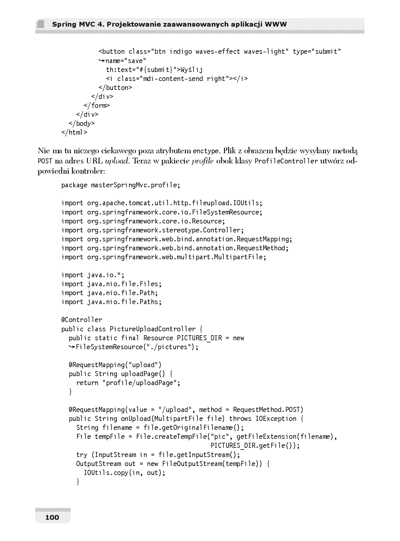 Fragment „Spring MVC 4. Projektowanie zaawansowanych aplikacji WWW” — strona 10 z 30