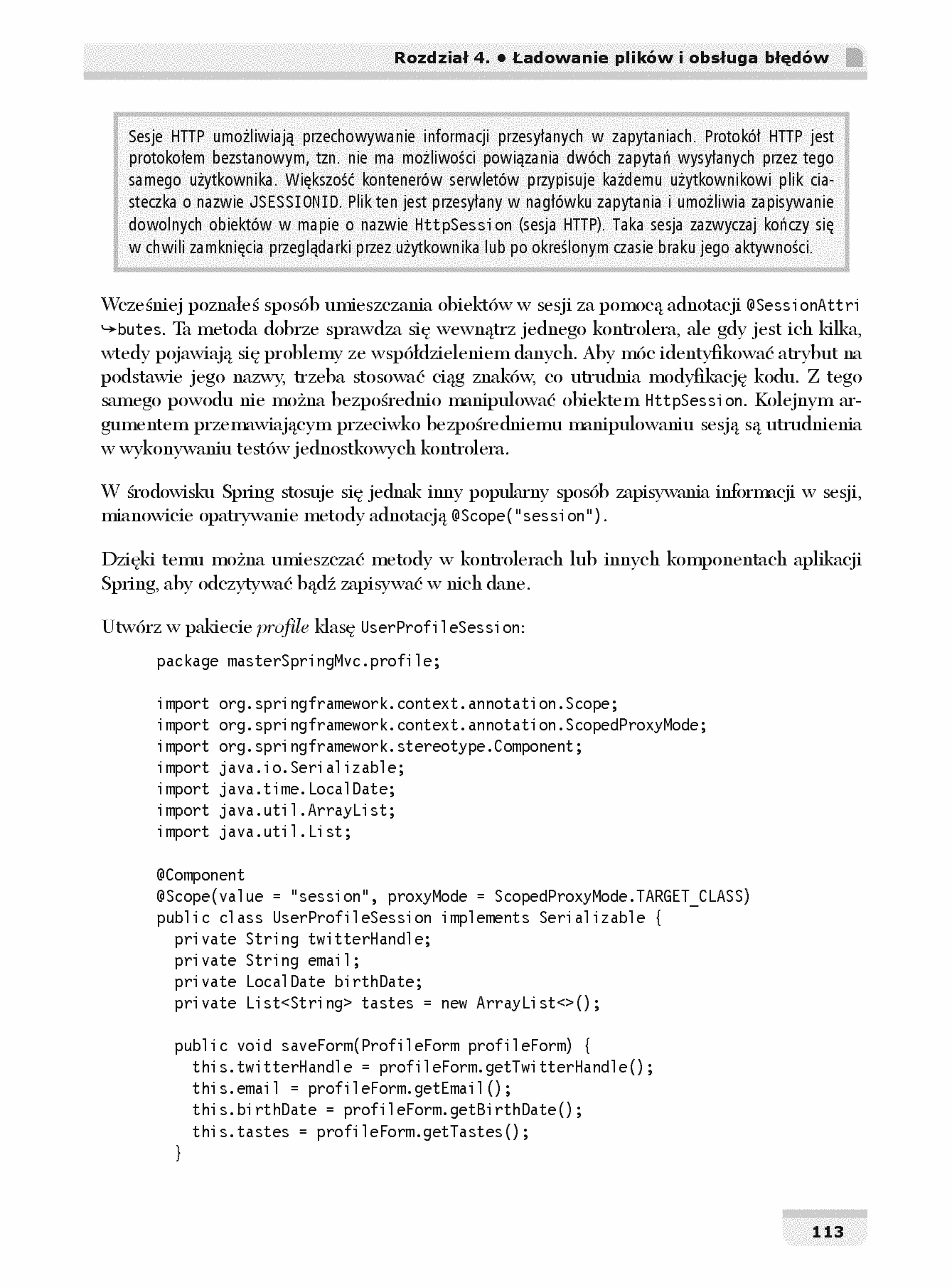 Fragment „Spring MVC 4. Projektowanie zaawansowanych aplikacji WWW” — strona 23 z 30