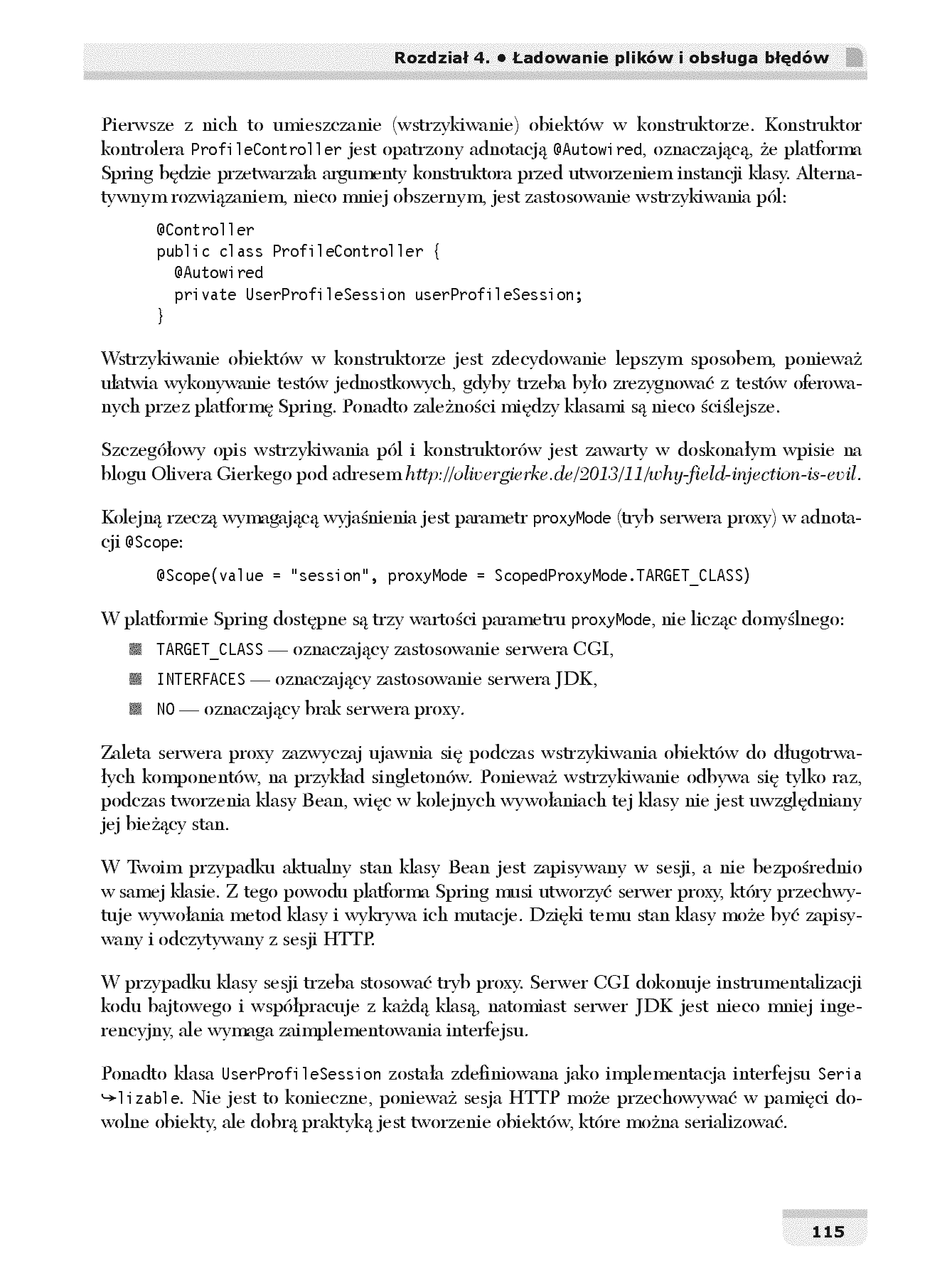 Fragment „Spring MVC 4. Projektowanie zaawansowanych aplikacji WWW” — strona 25 z 30