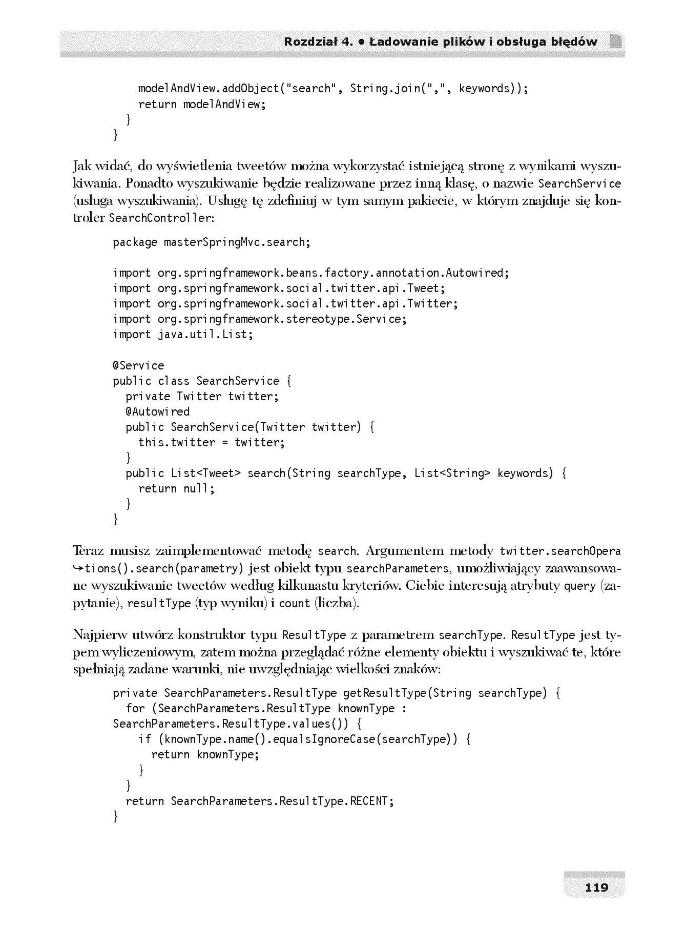 Fragment „Spring MVC 4. Projektowanie zaawansowanych aplikacji WWW” — strona 29 z 30