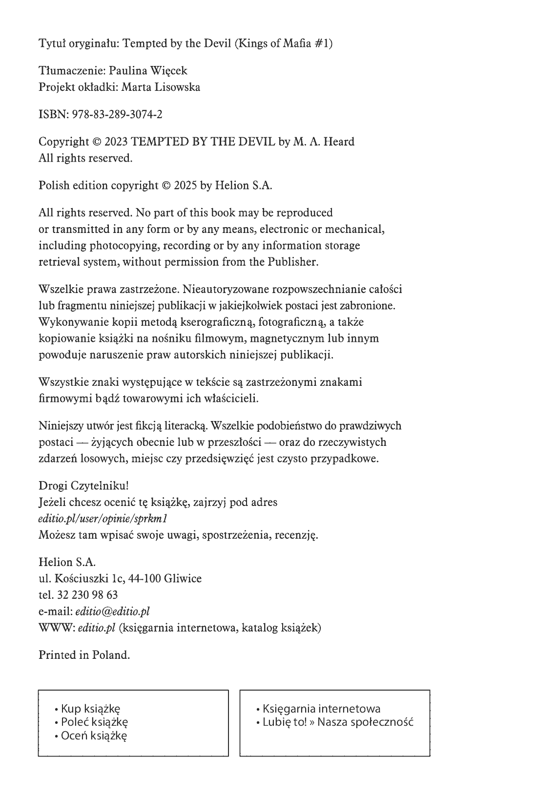 Fragment „Sprzedana diabłu. Królowie mafii #1” — strona 2 z 20