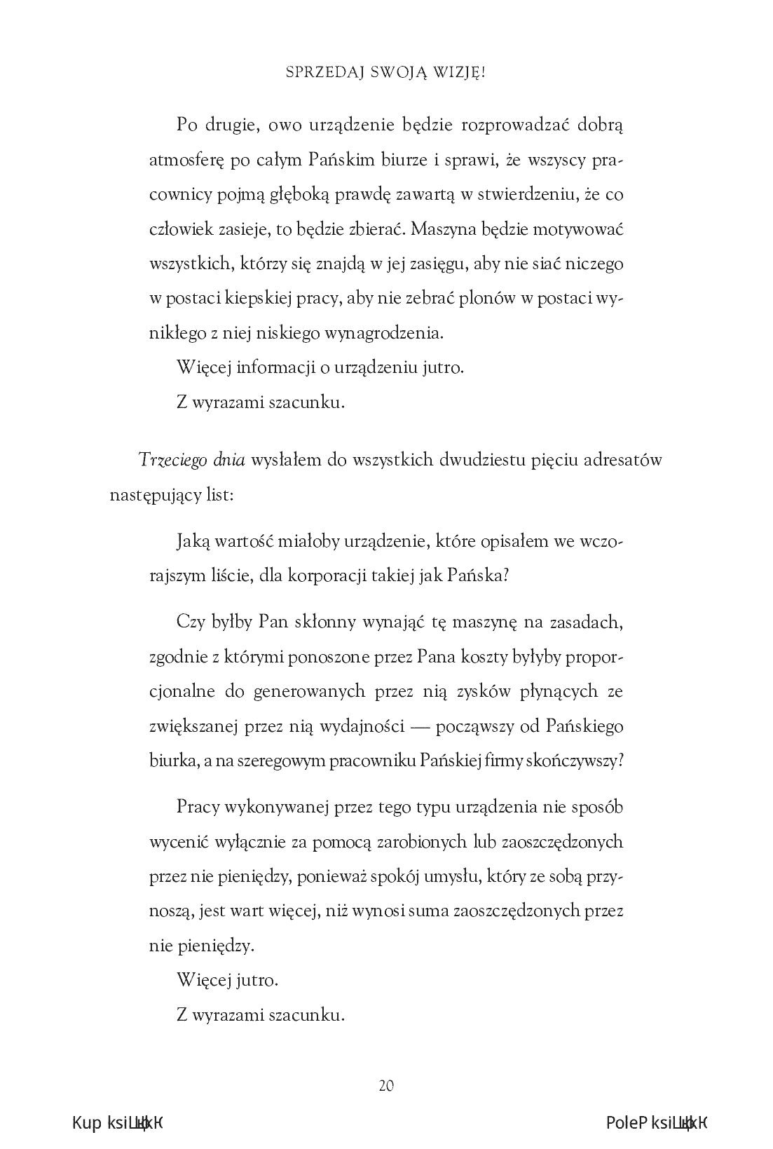 Fragment „Sprzedaj swoją wizję! Złote zasady osiągania długofalowego sukcesu i gwarantowanej satysfakcji” — strona 12 z 24