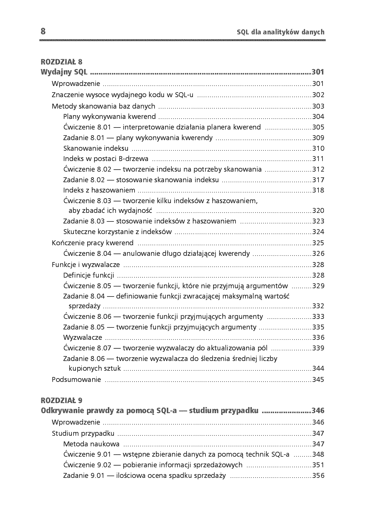 Fragment „SQL dla analityków danych. Opanuj możliwości SQL-a, aby wydobywać informacje z danych. Wydanie III” — strona 8 z 30