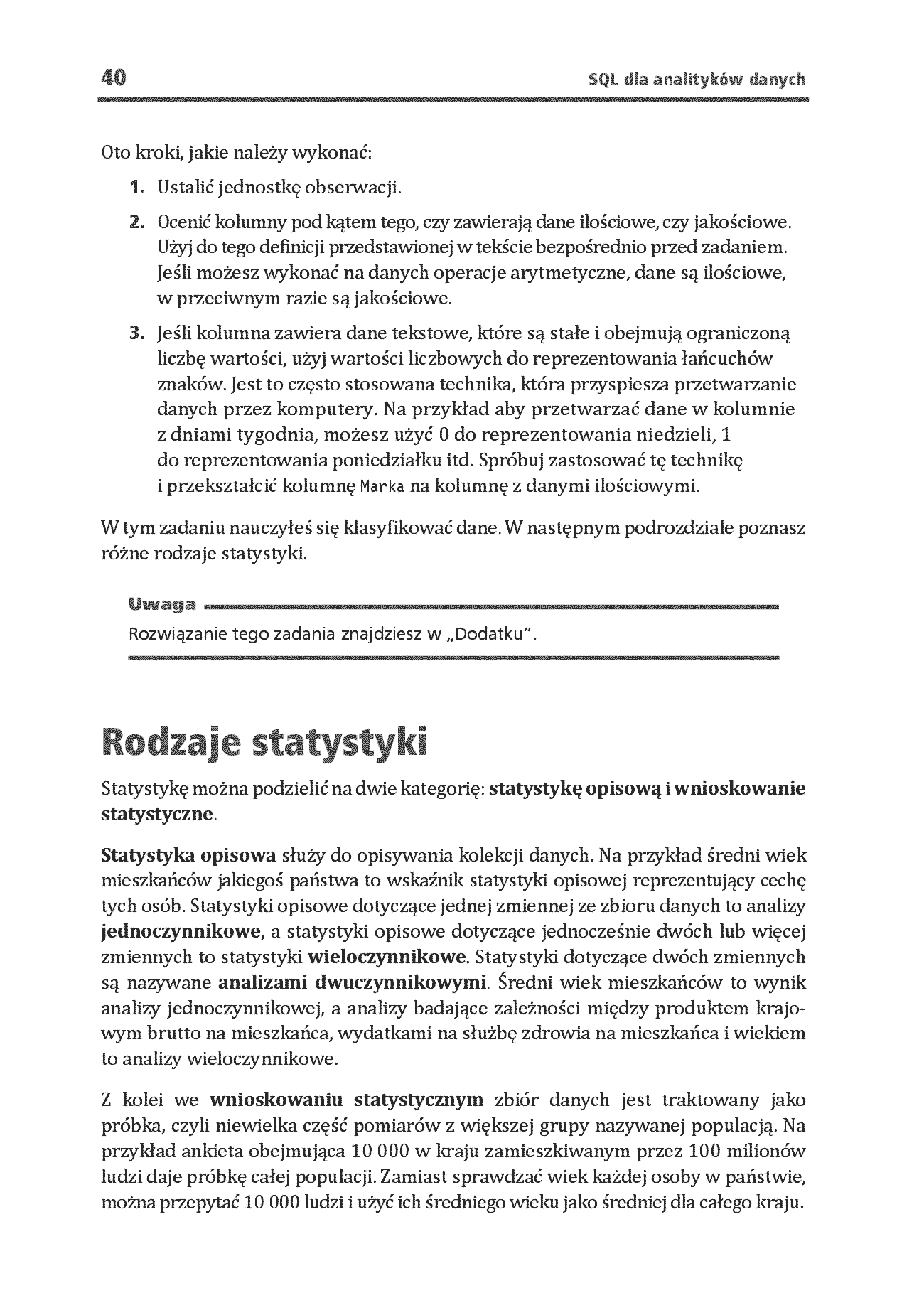 Fragment „SQL dla analityków danych. Opanuj możliwości SQL-a, aby wydobywać informacje z danych. Wydanie III” — strona 14 z 30
