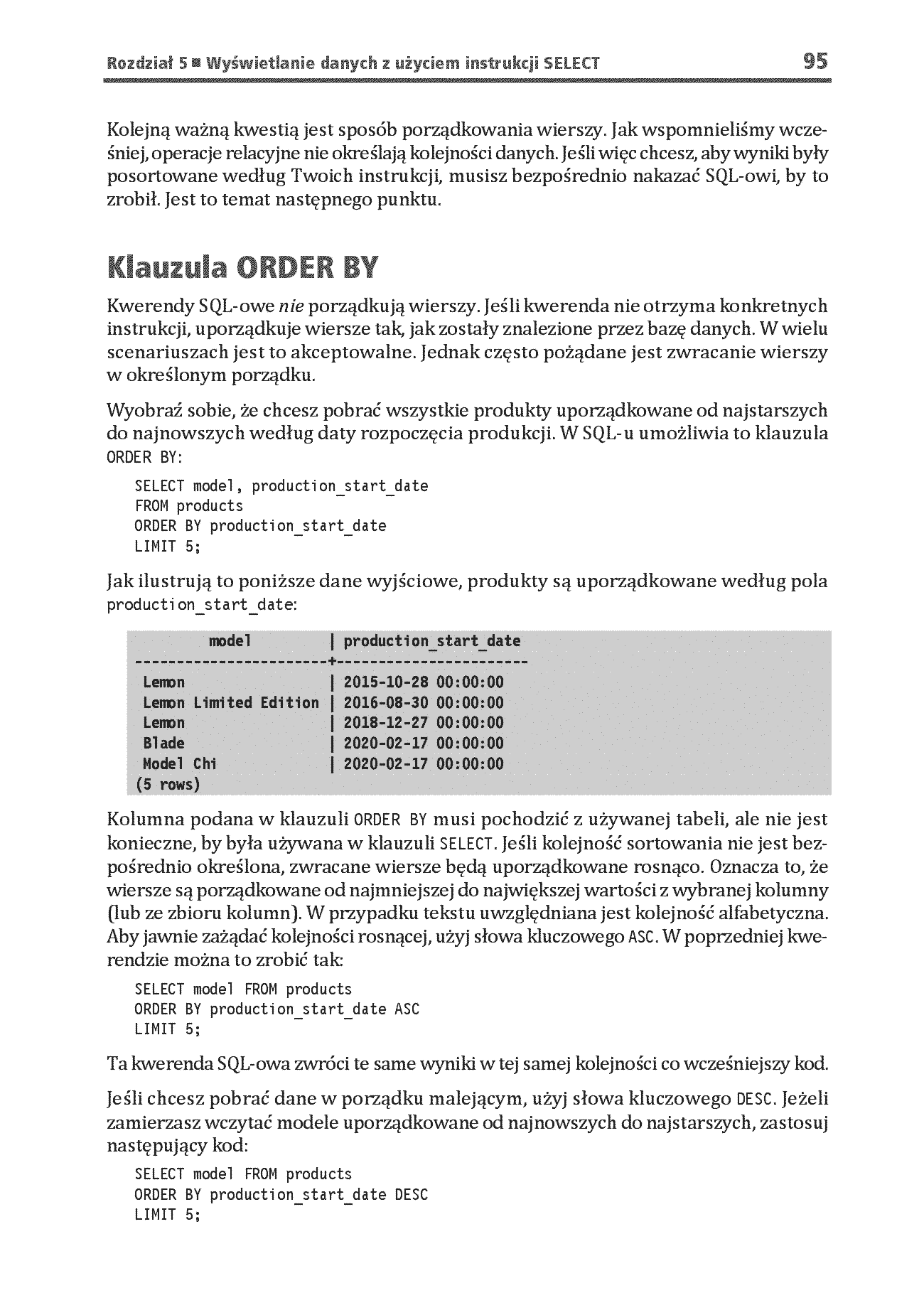 Fragment „SQL dla analityków danych. Skutecznie analizuj dane, wyciągaj wartościowe wnioski i opanuj zaawansowany SQL na potrzeby praktycznych zastosowań. Wydanie IV” — strona 15 z 28
