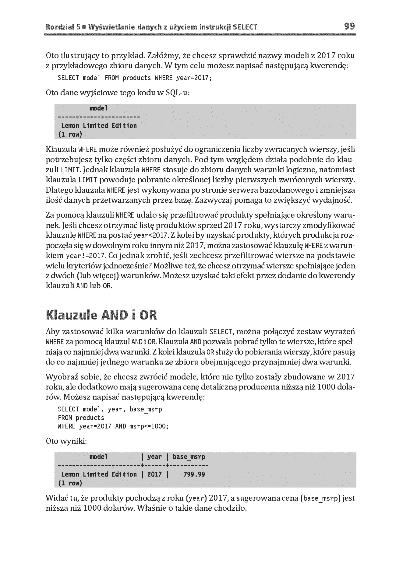 Fragment „SQL dla analityków danych. Skutecznie analizuj dane, wyciągaj wartościowe wnioski i opanuj zaawansowany SQL na potrzeby praktycznych zastosowań. Wydanie IV” — strona 19 z 28