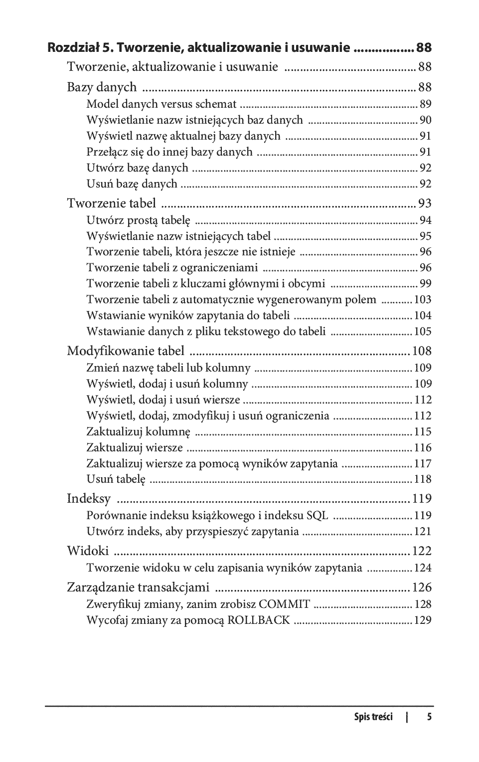 Fragment „SQL. Leksykon kieszonkowy. Wydanie IV” — strona 5 z 30
