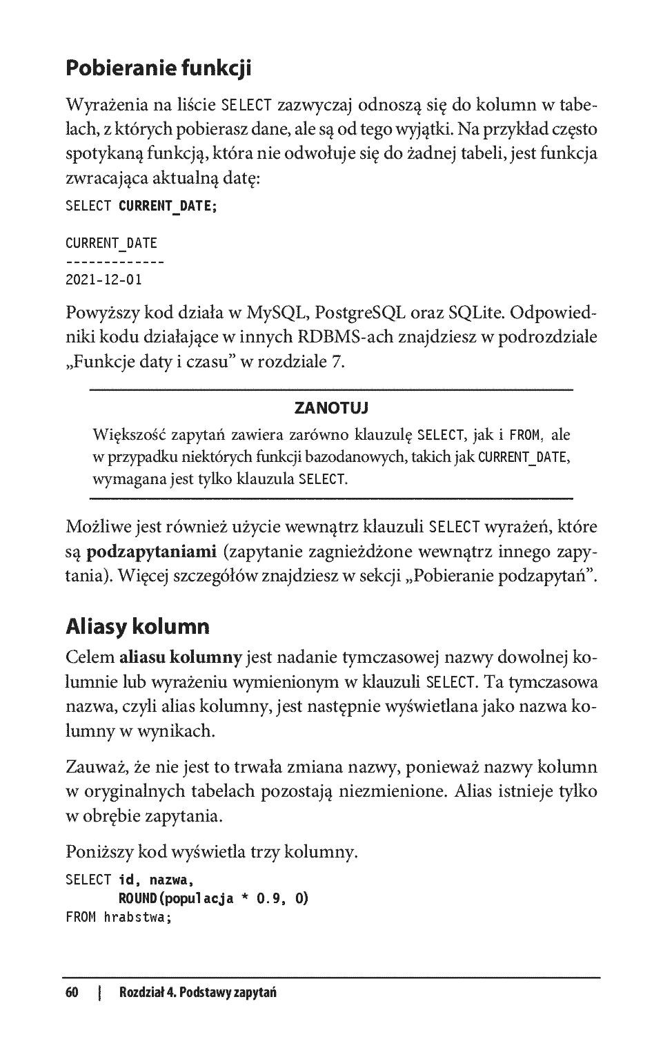 Fragment „SQL. Leksykon kieszonkowy. Wydanie IV” — strona 12 z 30