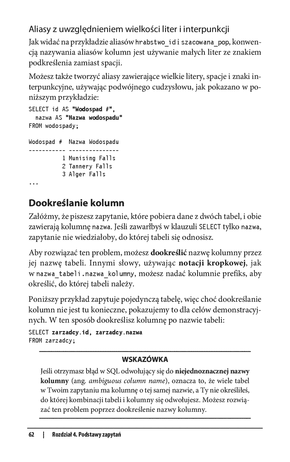 Fragment „SQL. Leksykon kieszonkowy. Wydanie IV” — strona 14 z 30