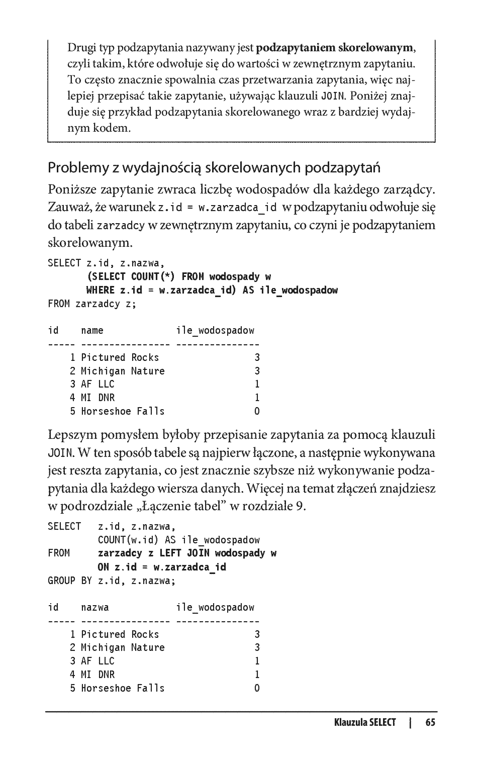 Fragment „SQL. Leksykon kieszonkowy. Wydanie IV” — strona 17 z 30