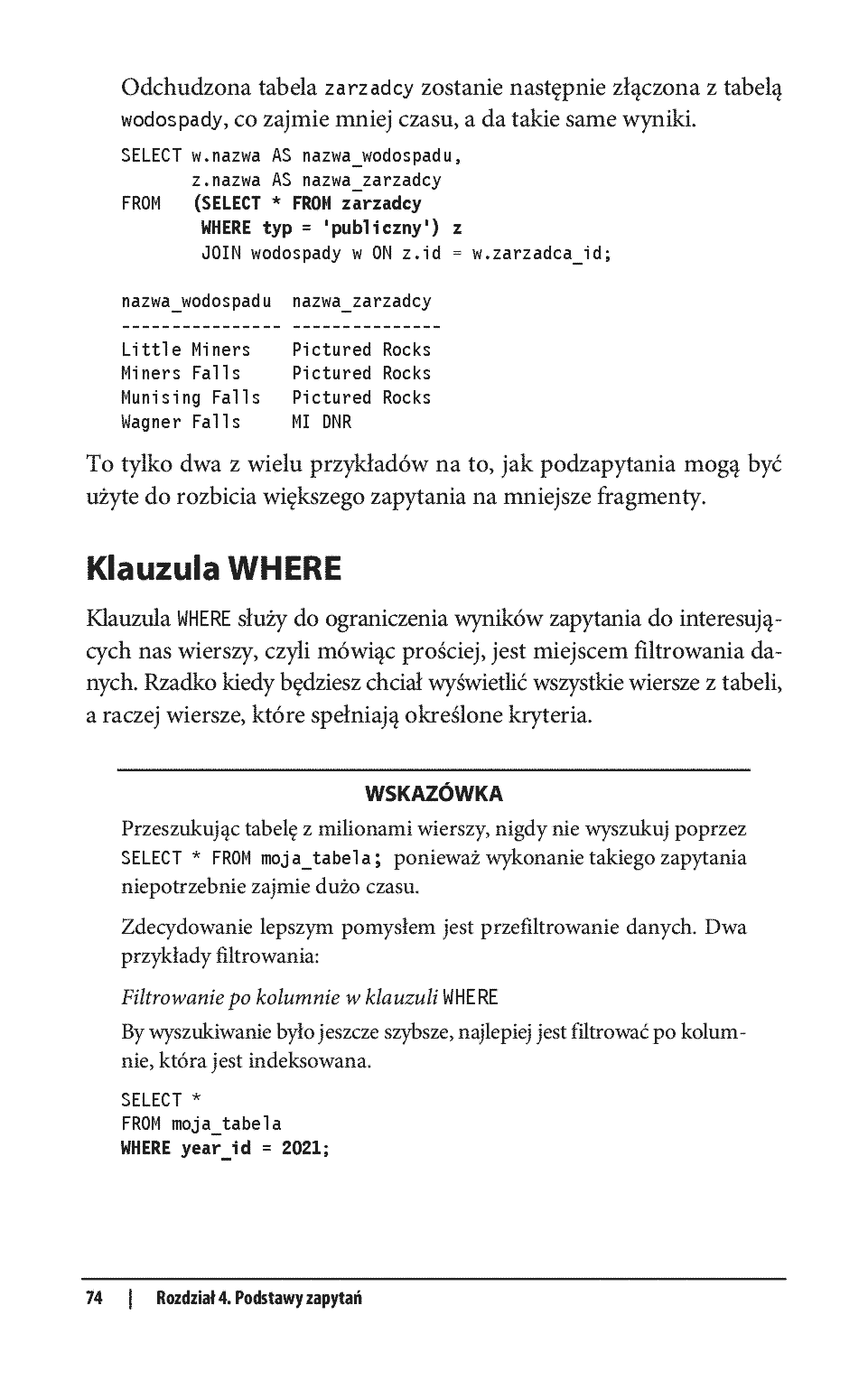 Fragment „SQL. Leksykon kieszonkowy. Wydanie IV” — strona 26 z 30
