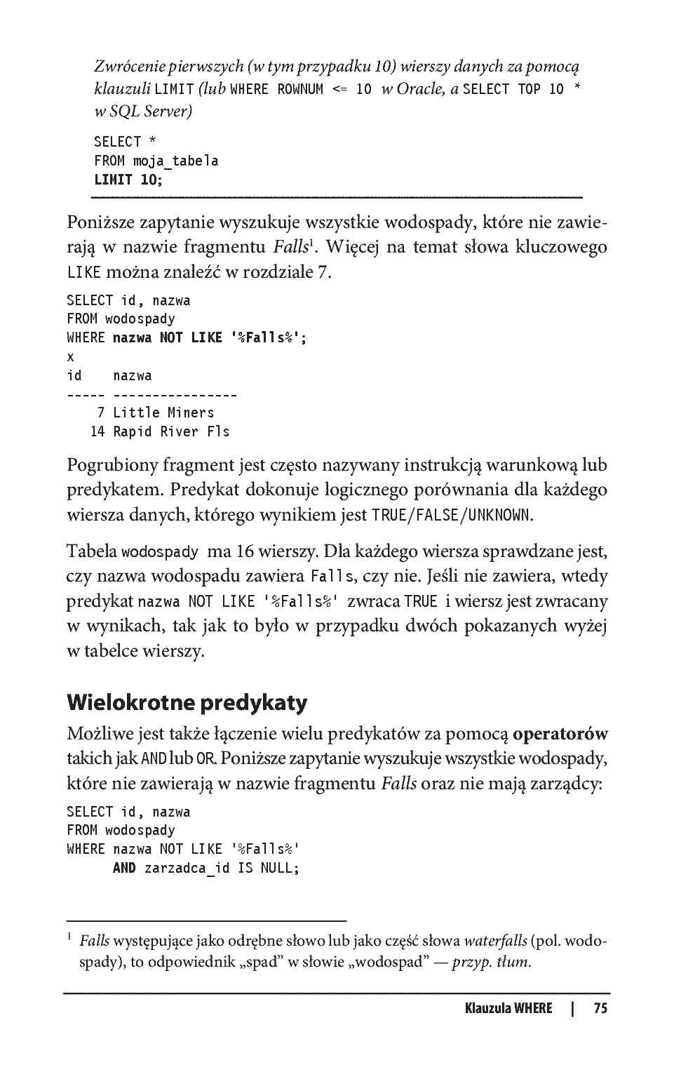 Fragment „SQL. Leksykon kieszonkowy. Wydanie IV” — strona 27 z 30