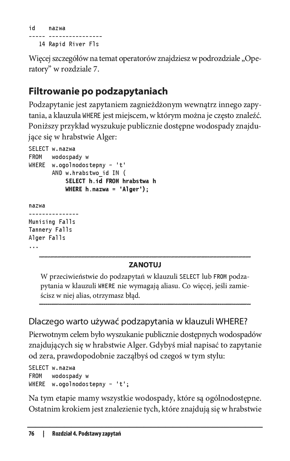 Fragment „SQL. Leksykon kieszonkowy. Wydanie IV” — strona 28 z 30