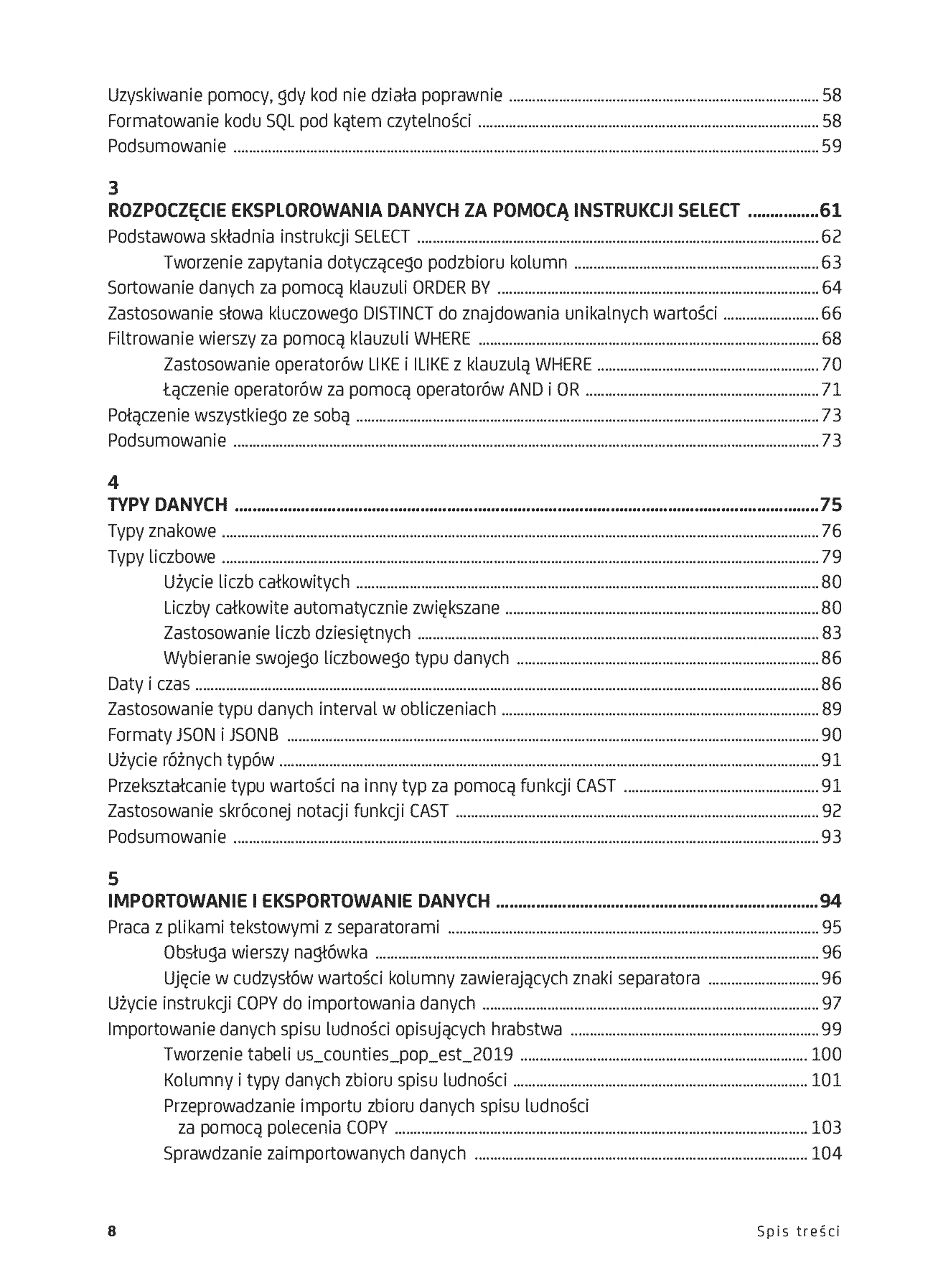 Fragment „SQL w praktyce. Jak dzięki danym uzyskiwać cenne informacje. Wydanie II” — strona 4 z 30