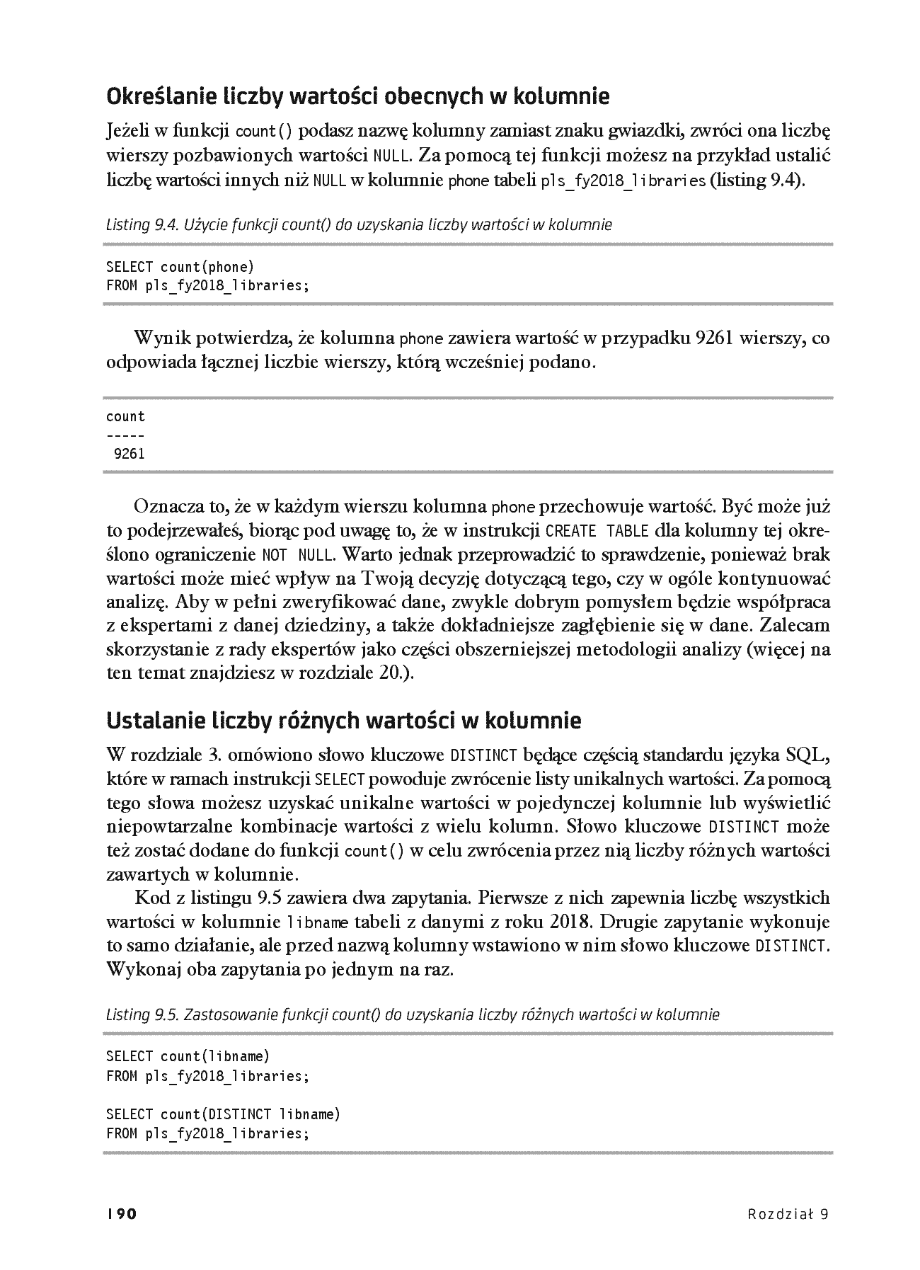 Fragment „SQL w praktyce. Jak dzięki danym uzyskiwać cenne informacje. Wydanie II” — strona 20 z 30