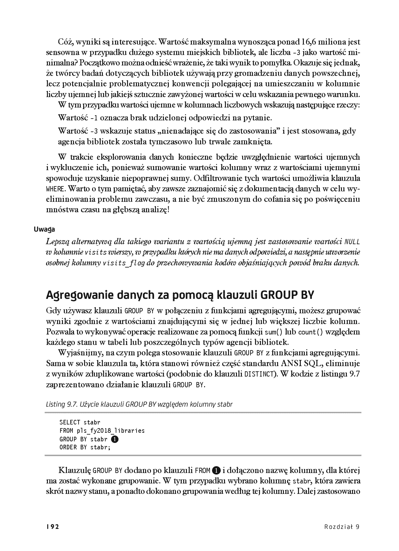 Fragment „SQL w praktyce. Jak dzięki danym uzyskiwać cenne informacje. Wydanie II” — strona 22 z 30