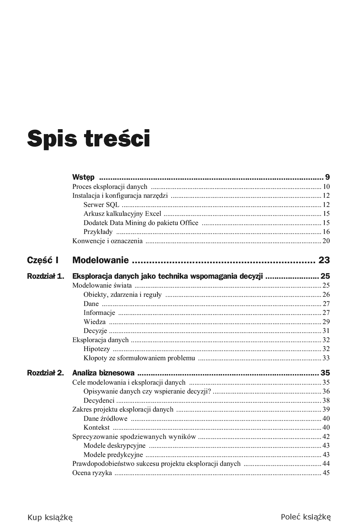 Fragment „Microsoft SQL Server. Modelowanie i eksploracja danych” — strona 3 z 30
