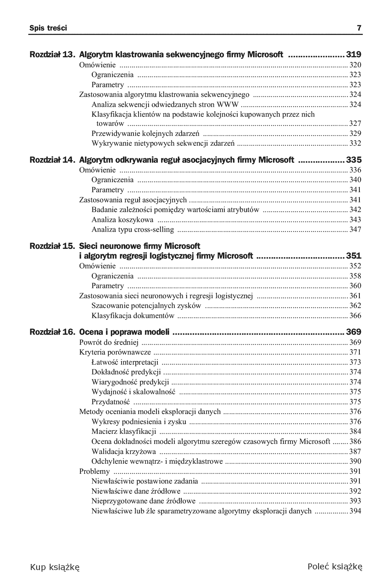 Fragment „Microsoft SQL Server. Modelowanie i eksploracja danych” — strona 7 z 30