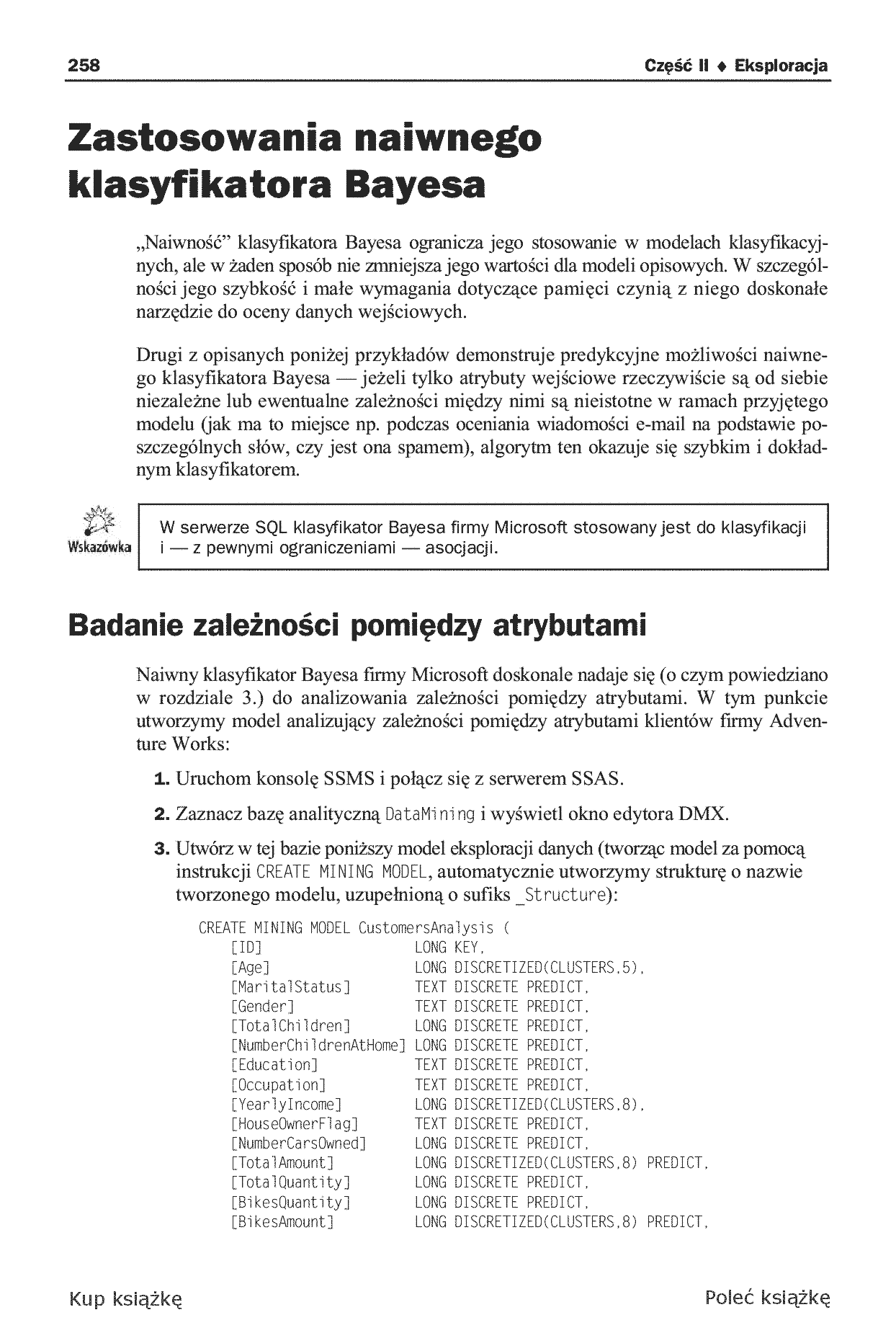 Fragment „Microsoft SQL Server. Modelowanie i eksploracja danych” — strona 14 z 30