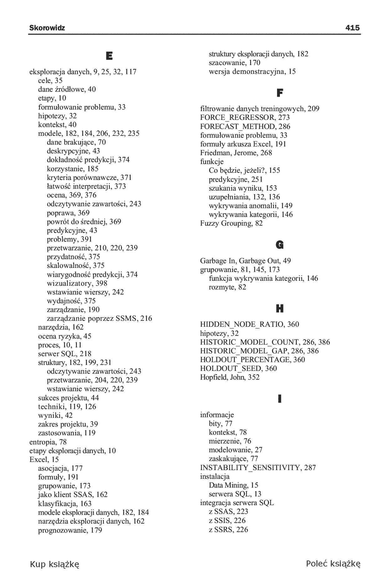 Fragment „Microsoft SQL Server. Modelowanie i eksploracja danych” — strona 25 z 30