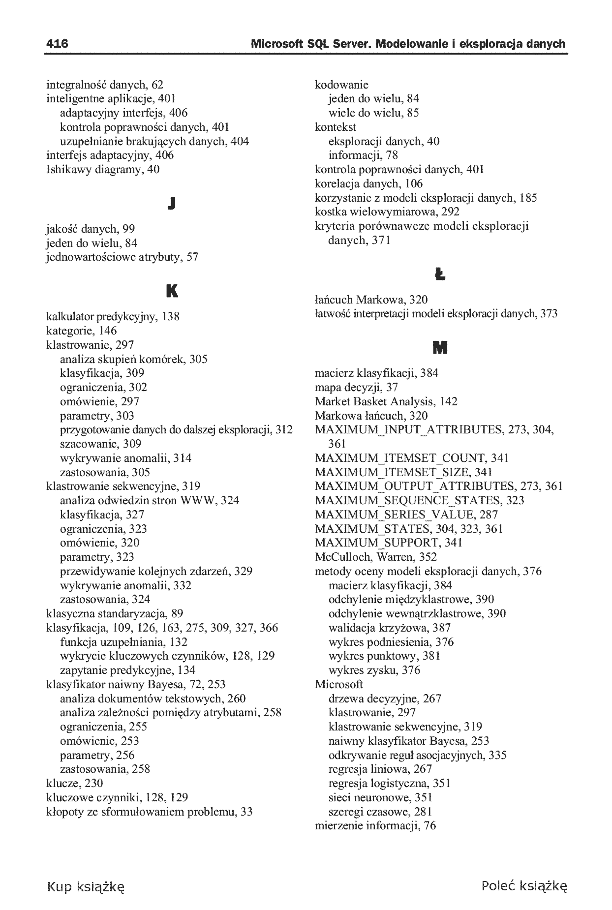 Fragment „Microsoft SQL Server. Modelowanie i eksploracja danych” — strona 26 z 30